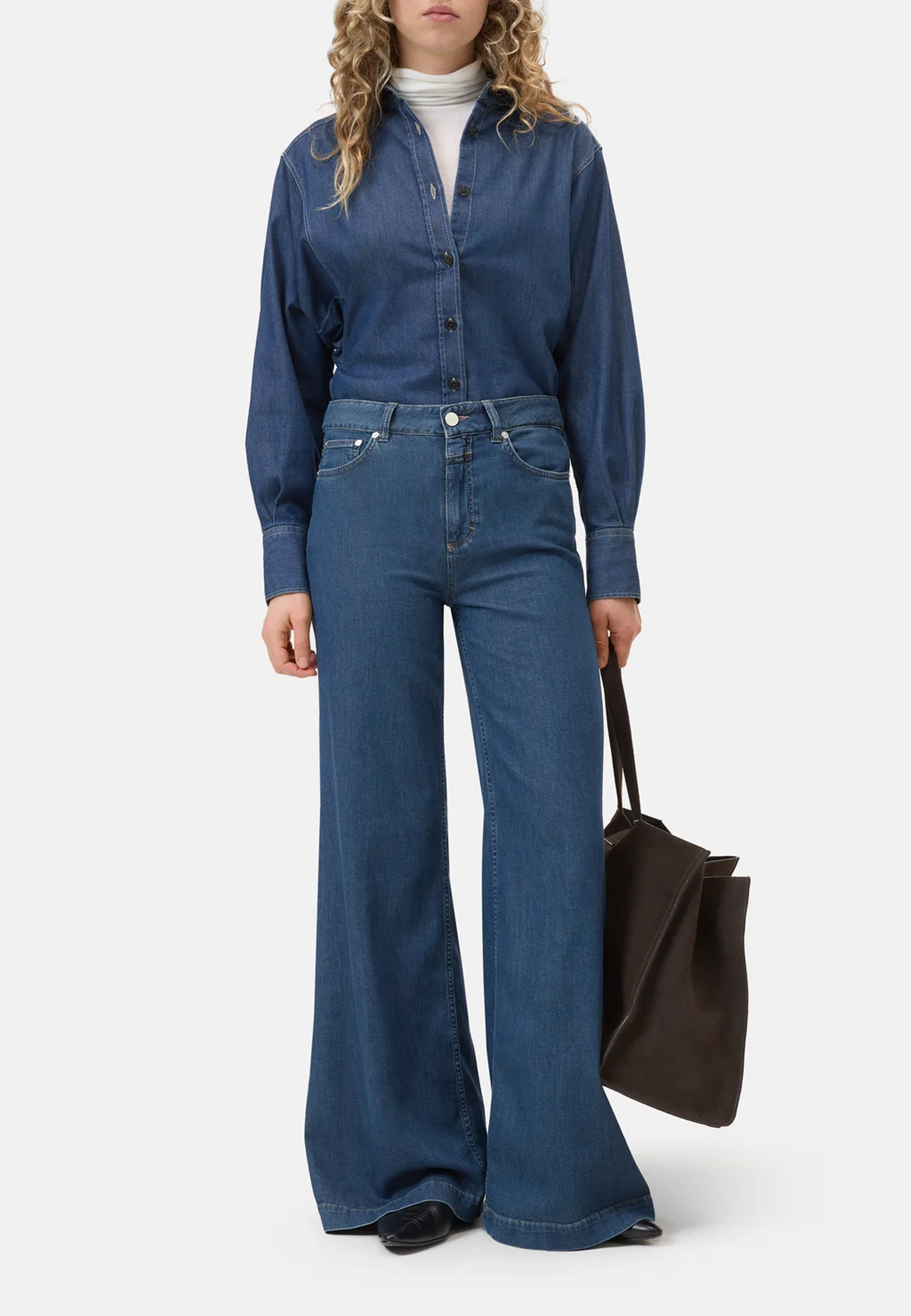 Glow Up Flared Jeans | Dark Blue
