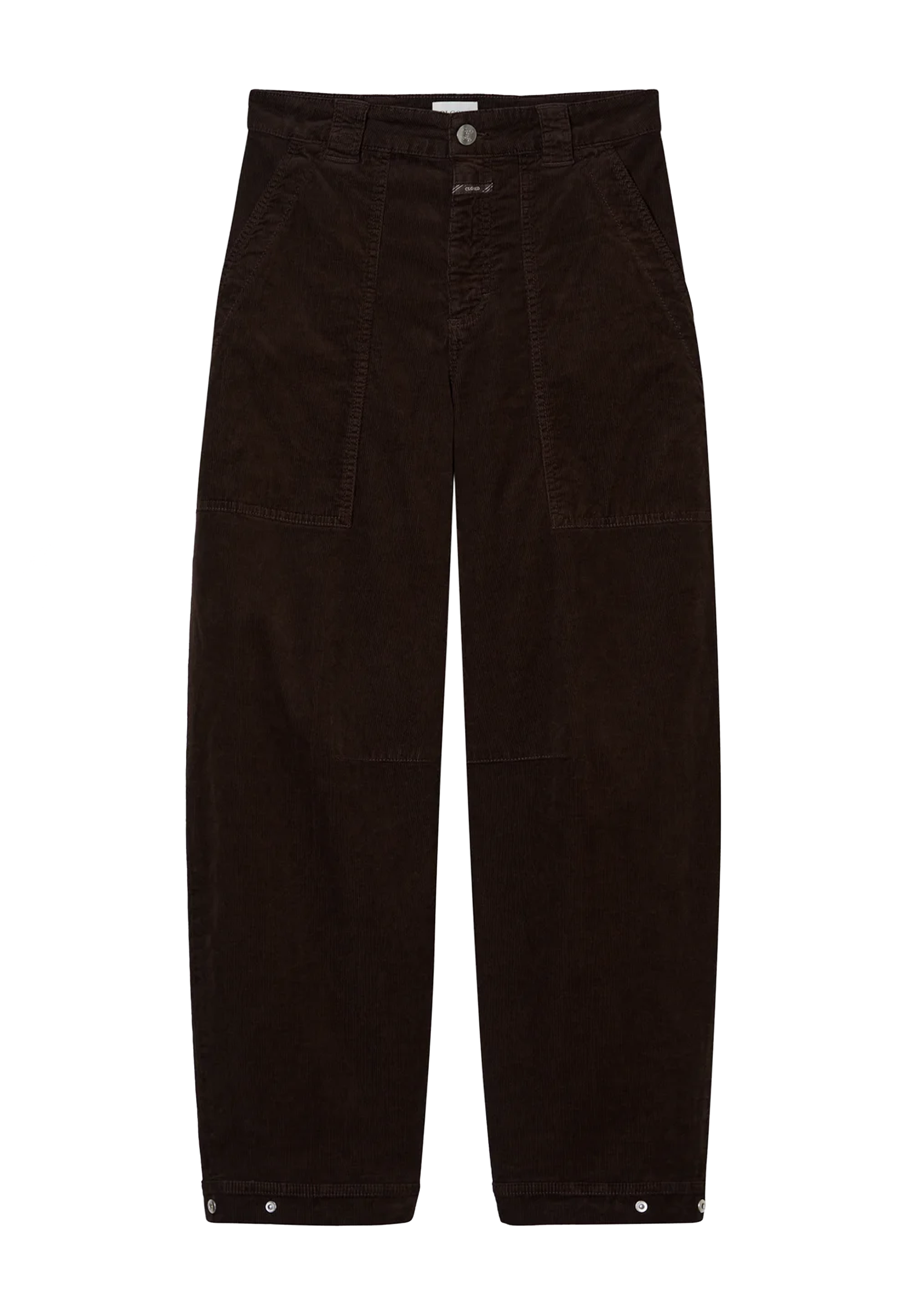 Rhannon Wide Leg Kordhose | Mahagony Brown