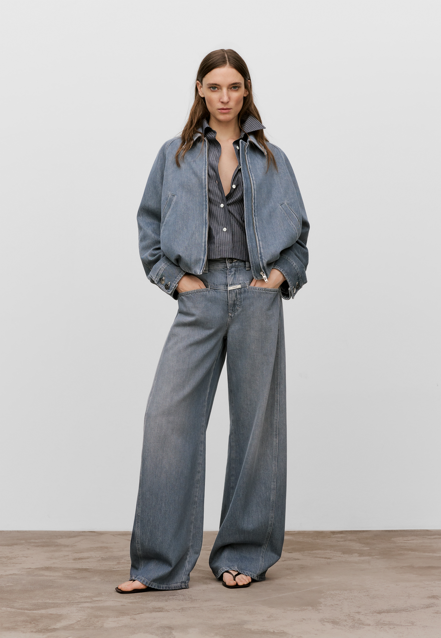 Tori-X Barrel Jeans | Mid Grey