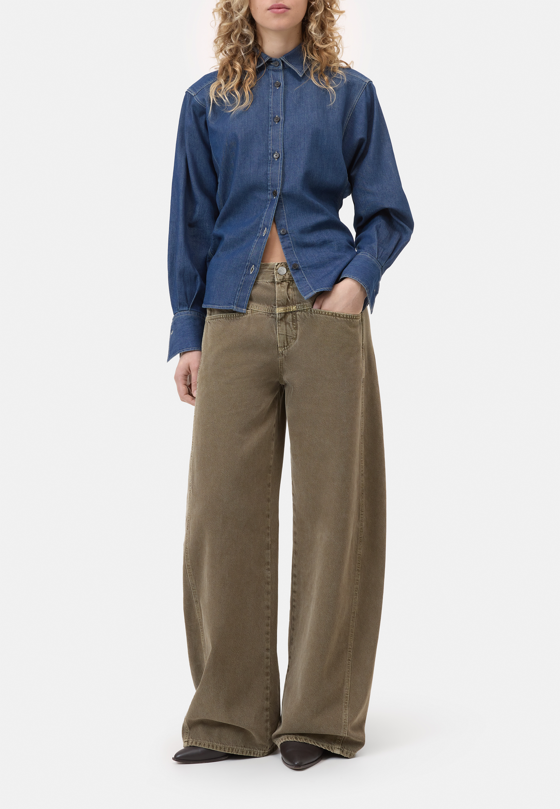 Tori-X Barrel Jeans | Toffee Brown