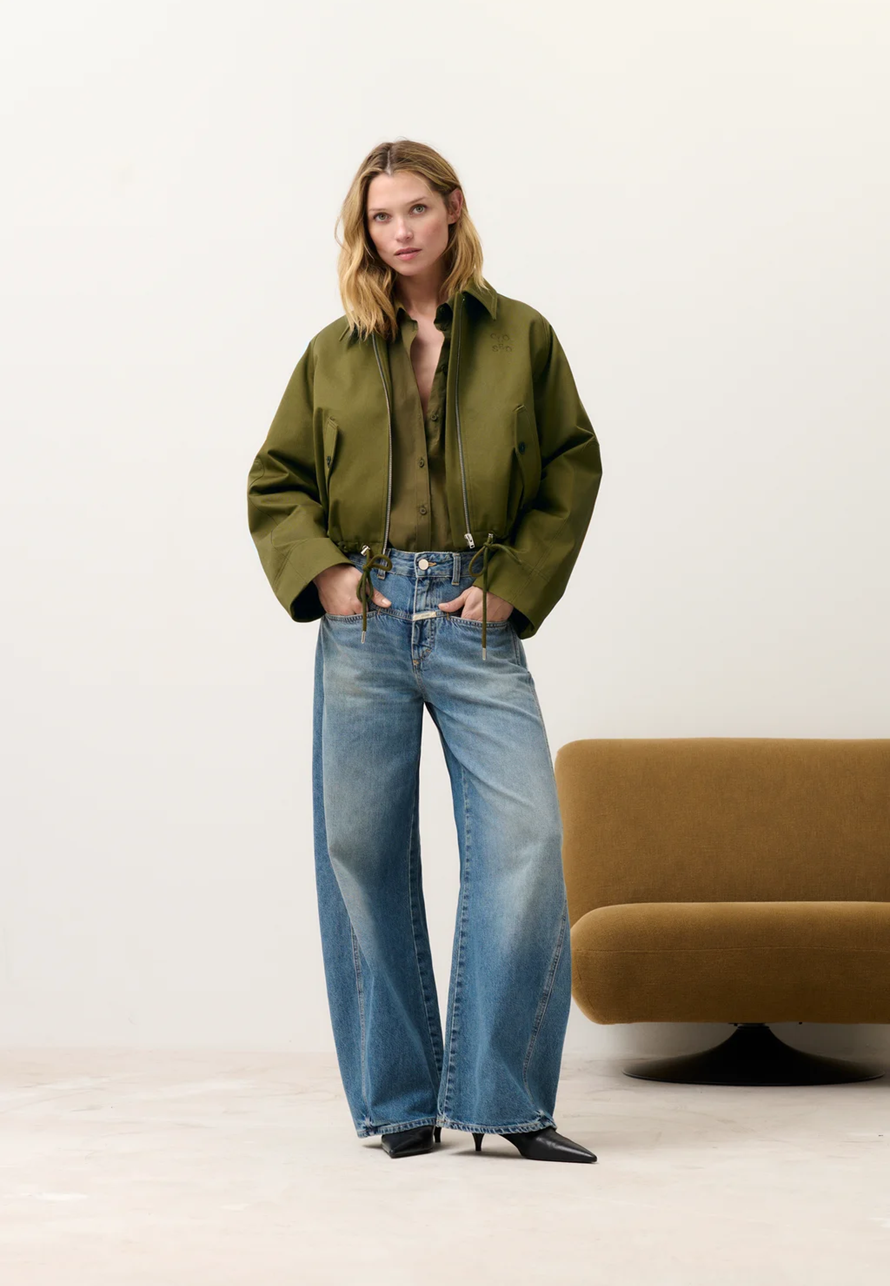 Tori-X Wide Leg Fit Jeans | Mid Blue