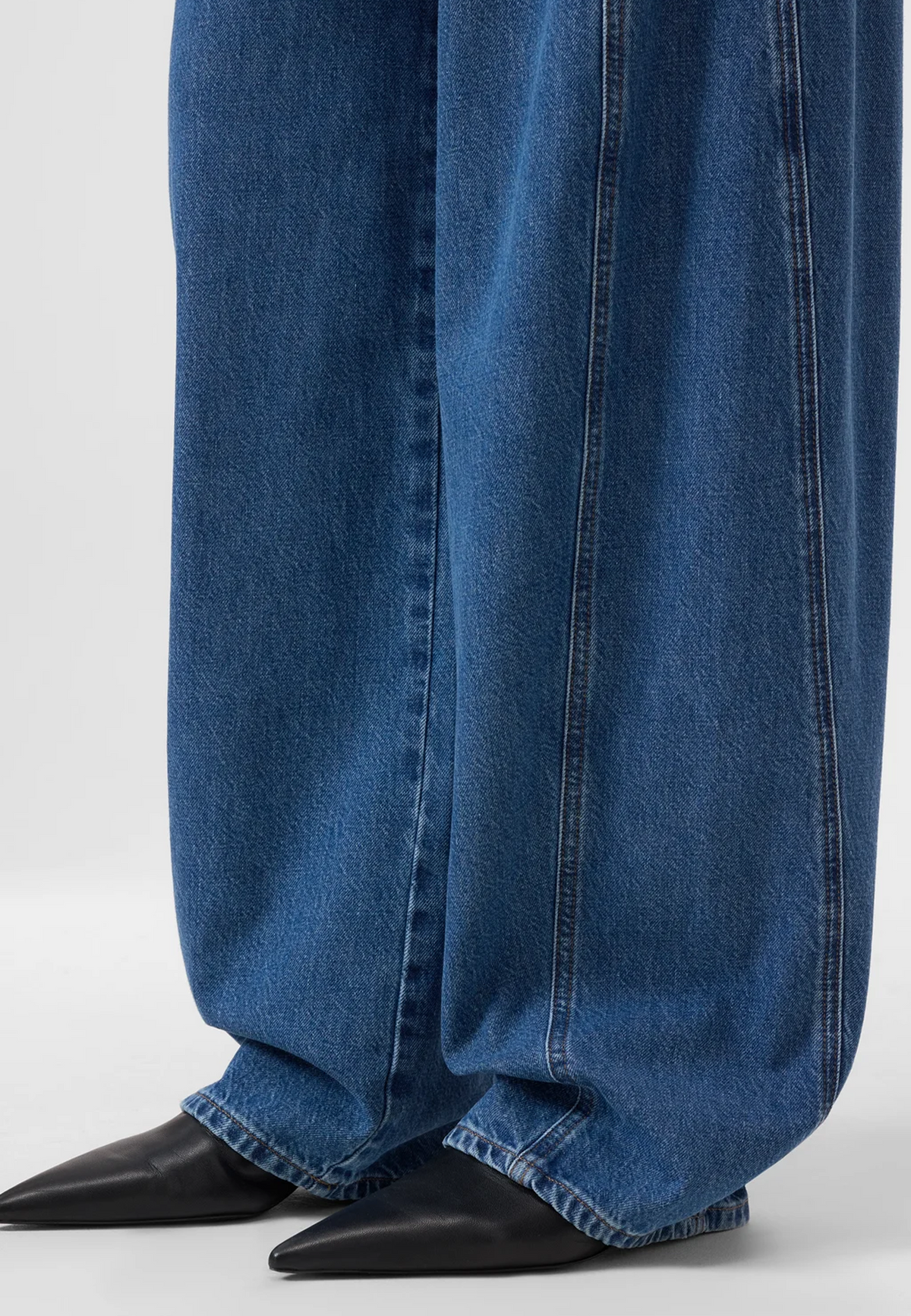Wendy Wide Leg Jeans | Mid Blue