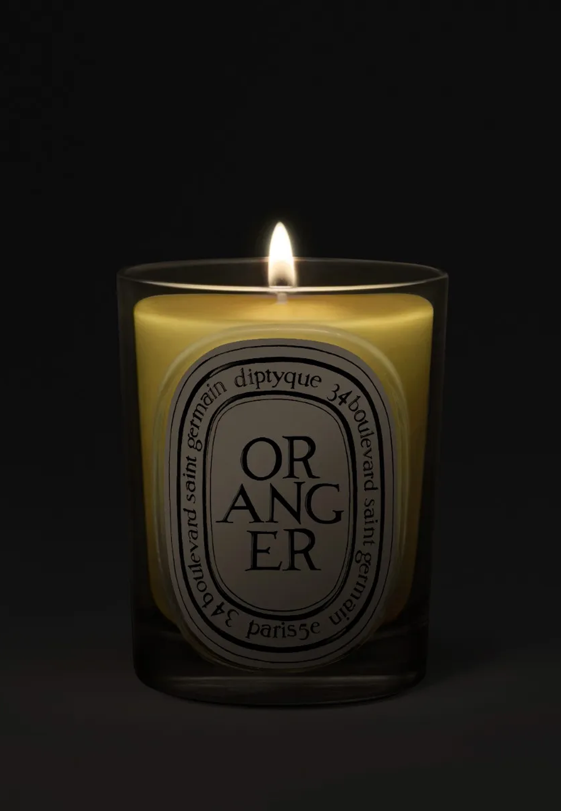 Oranger Kerze