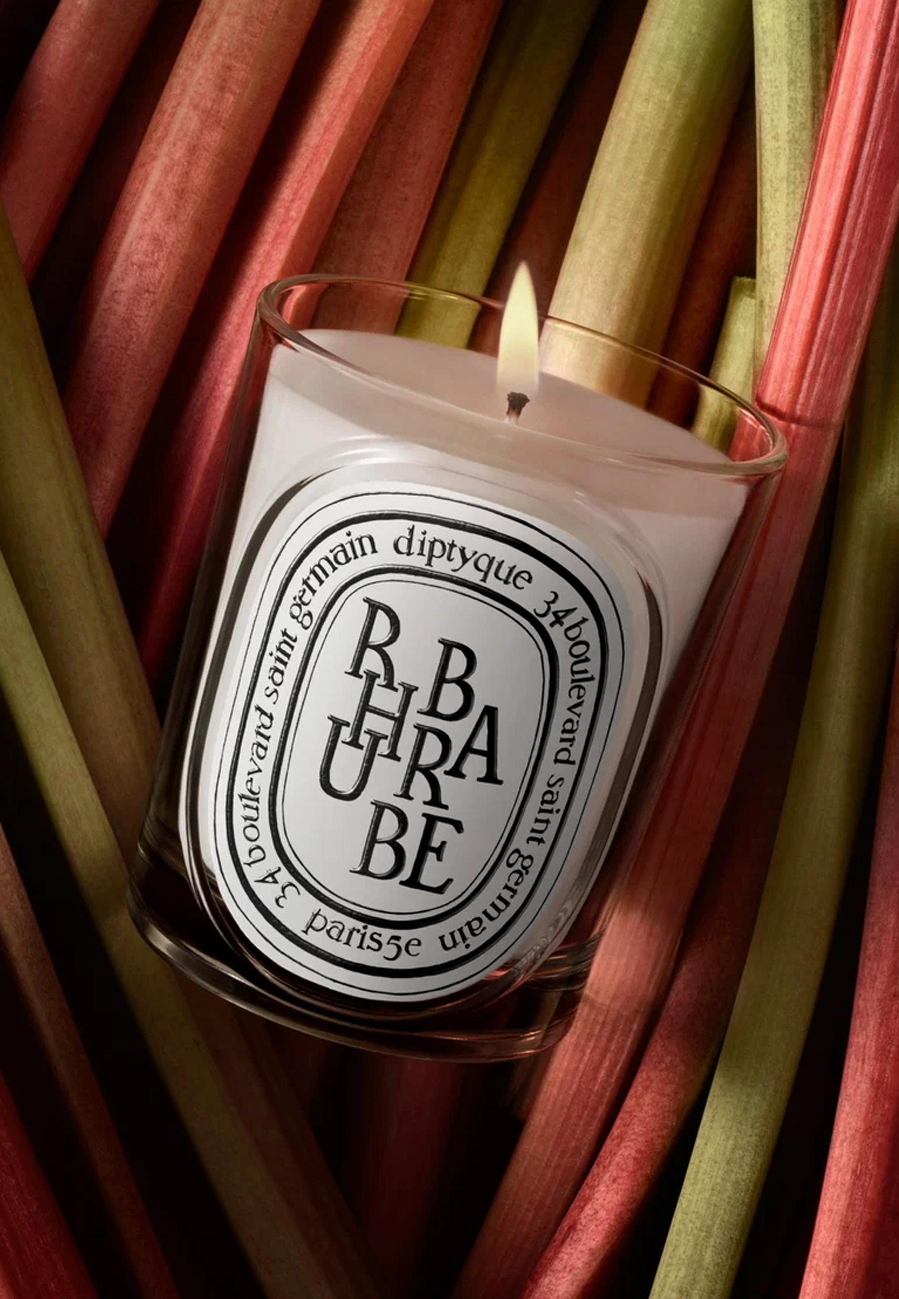 Rhubarbe Kerze