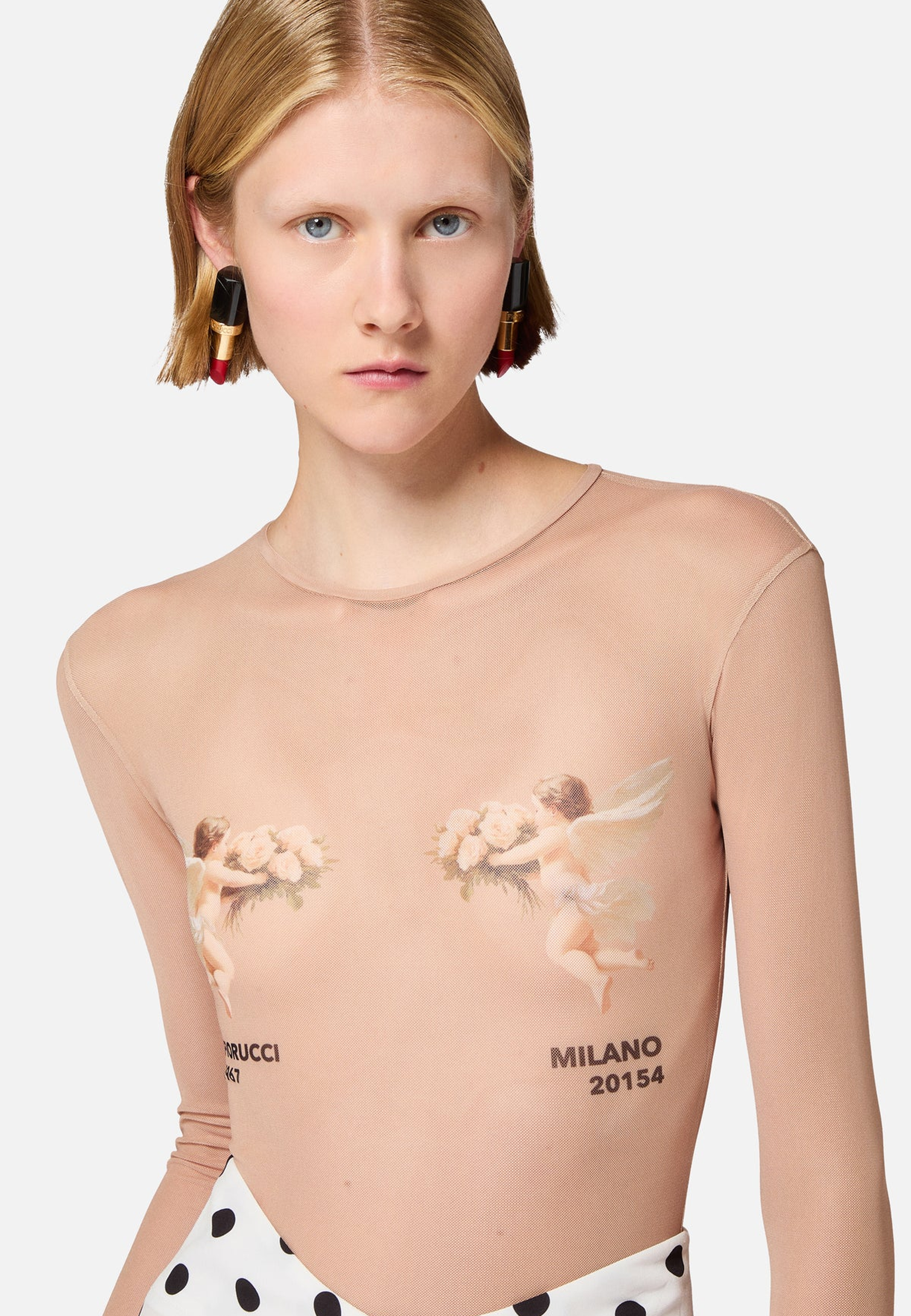 Double Angel Tulle Body | Nude