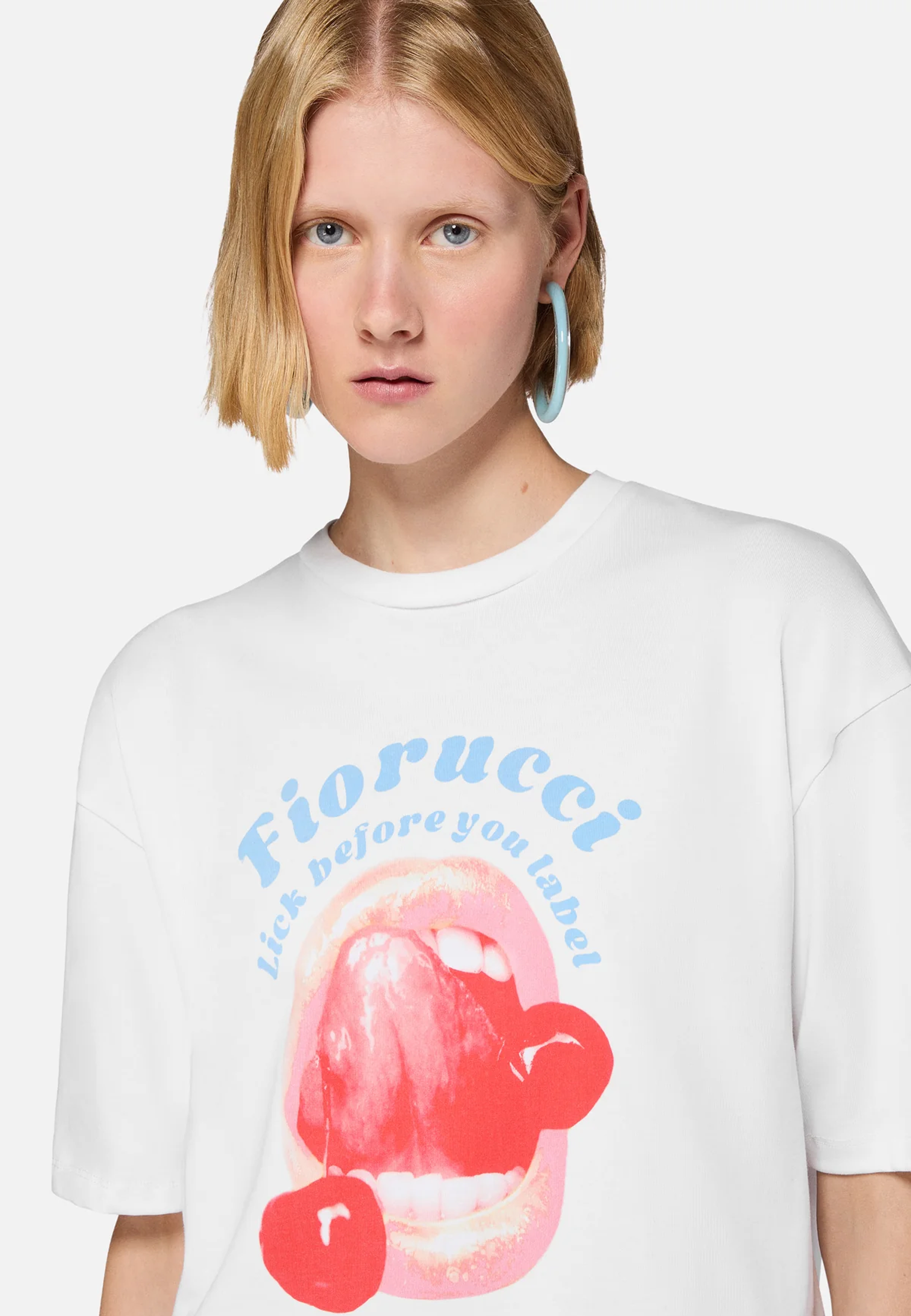 Lick Before You Label Relaxed T-Shirt | White