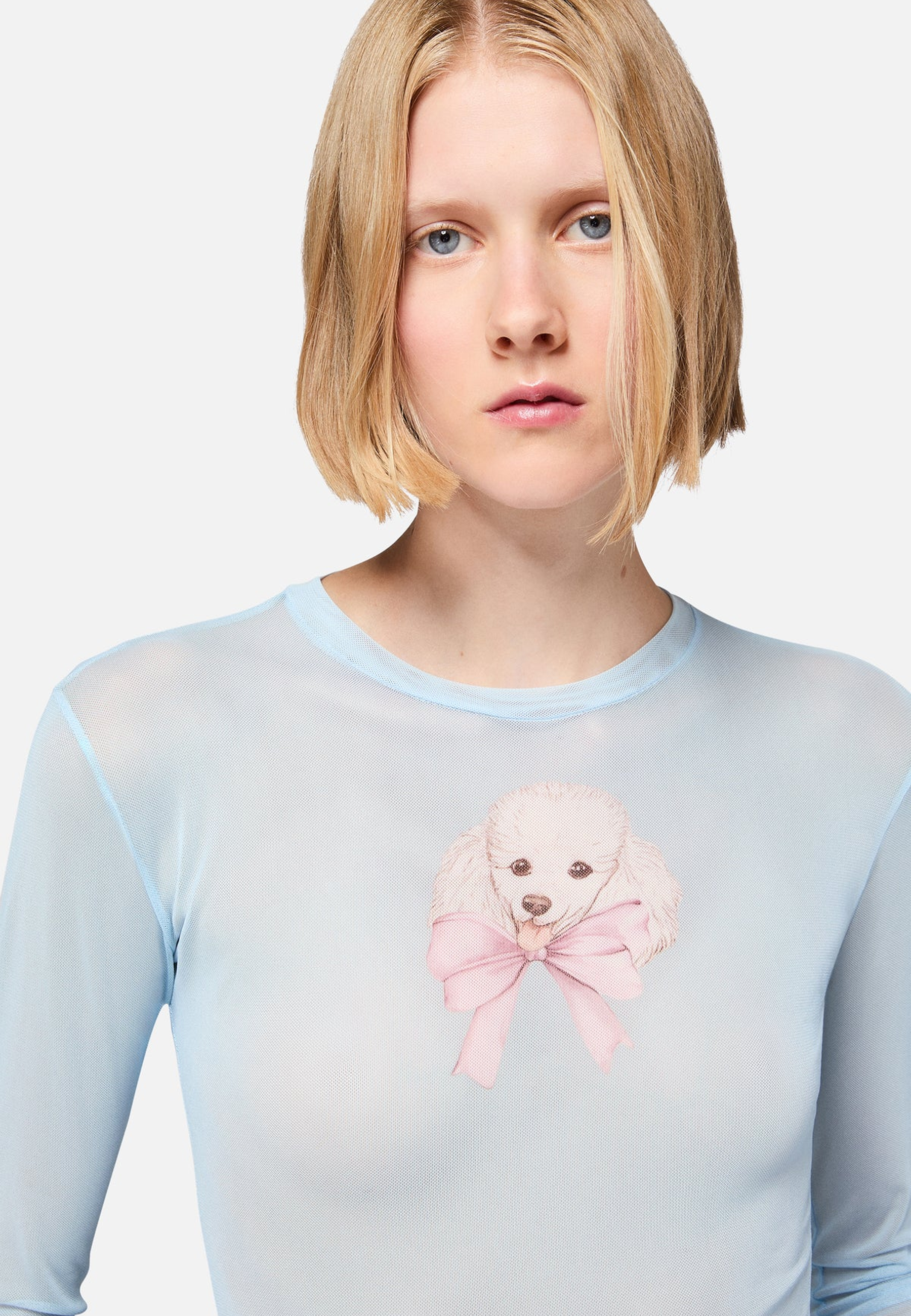 Poodle Tulle Longsleeve | Light Blue