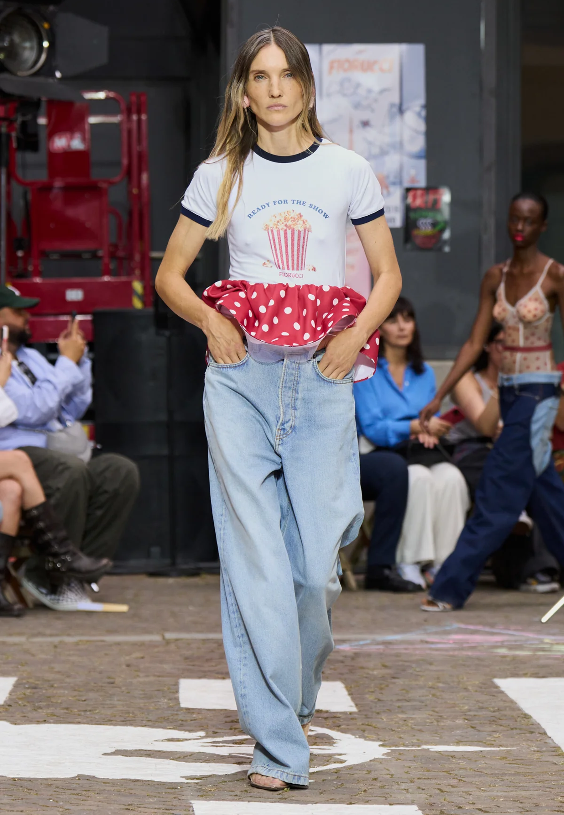 Popcorn Print Baby T-Shirt | White