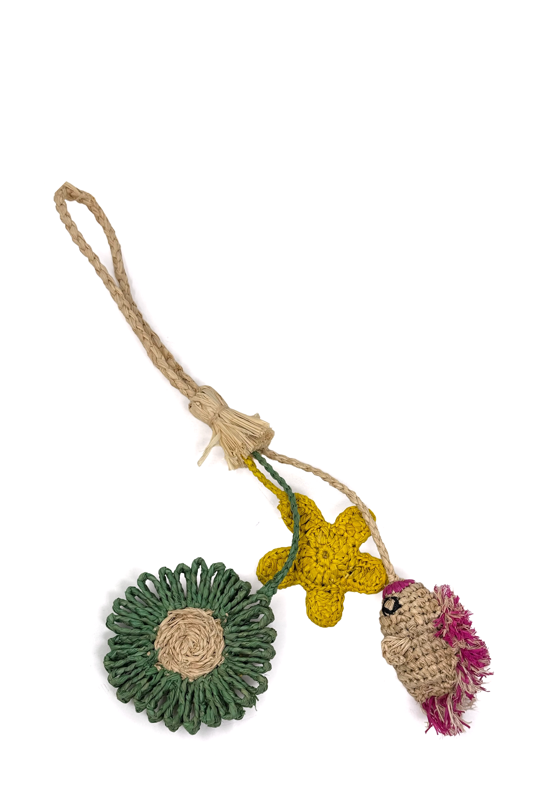 Green Flower Taschenanhänger