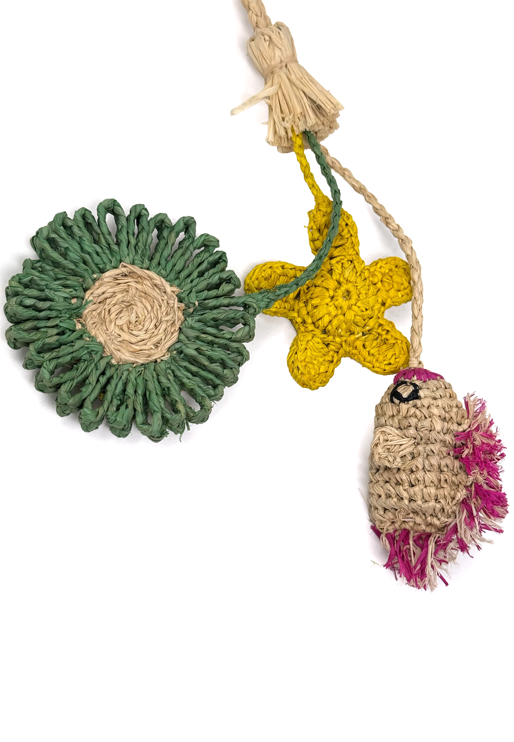 Green Flower Taschenanhänger