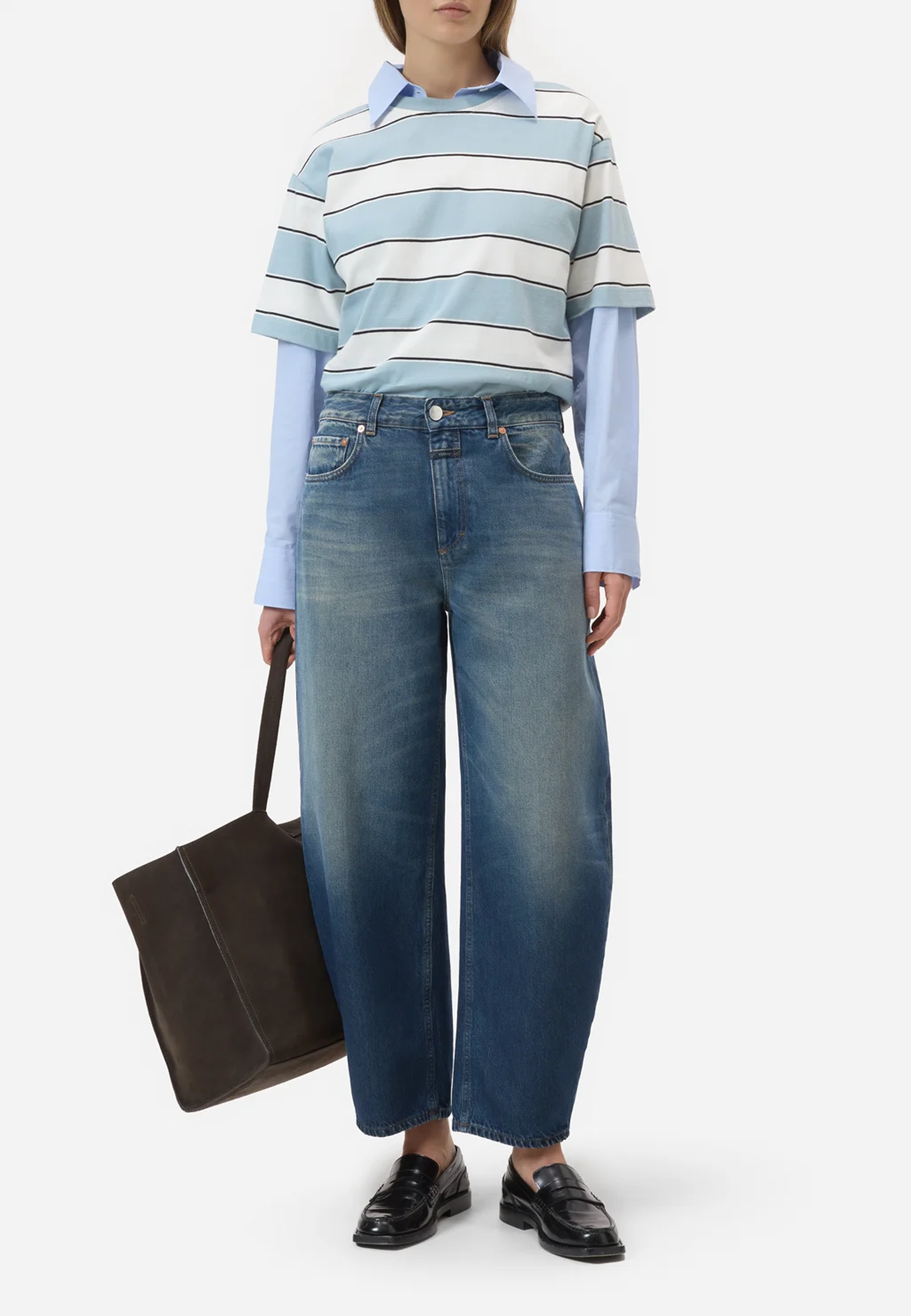 Jazzie Barrel Jeans | Dark Blue 4T