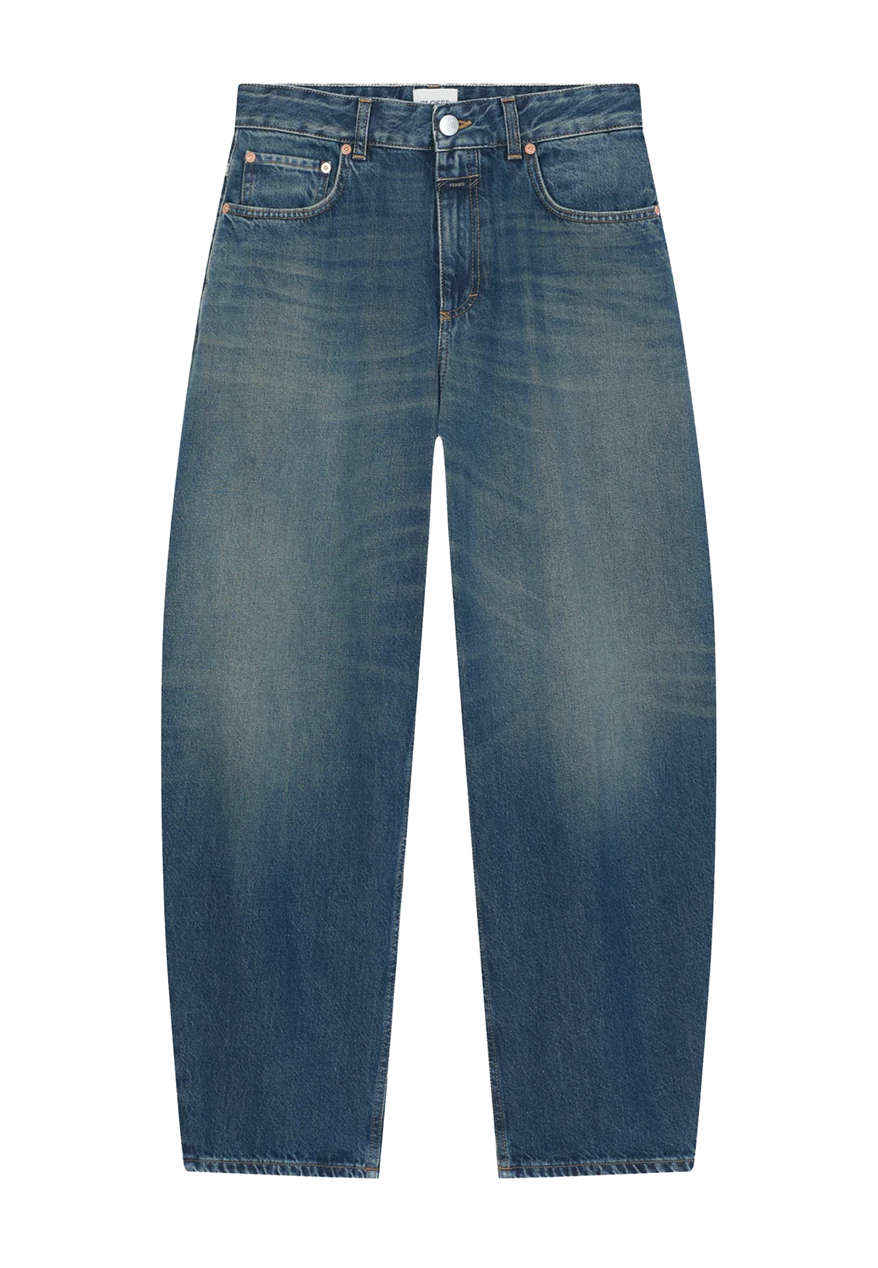 Jazzie Barrel Jeans | Dark Blue 4T