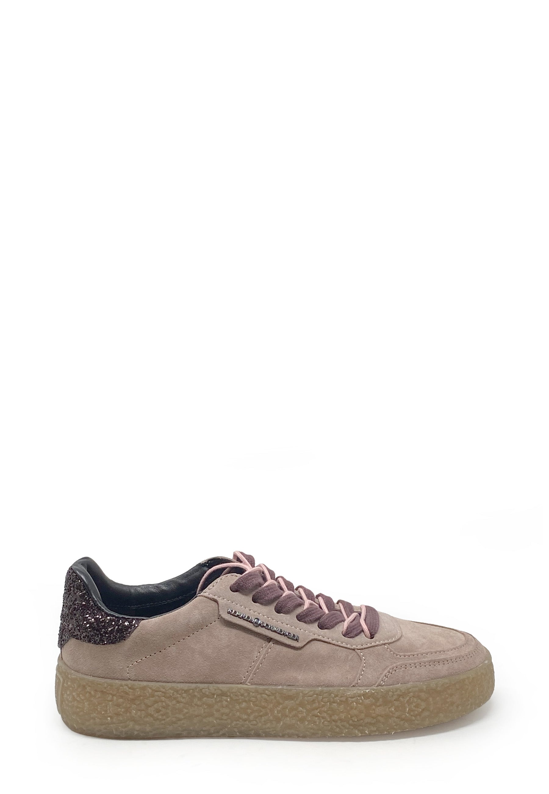 Pit Sneaker | Old Rose Black Suede