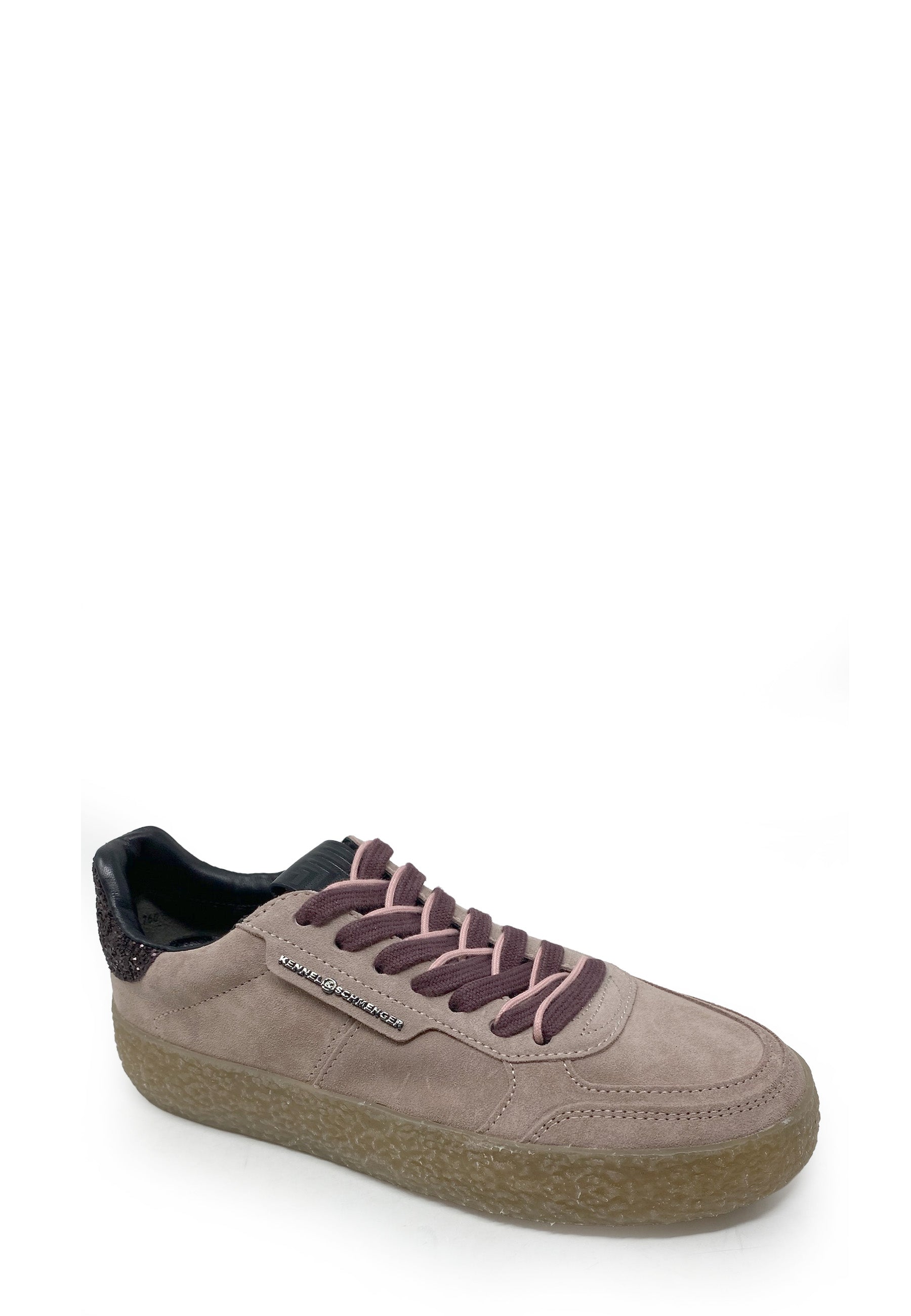 Pit Sneaker | Old Rose Black Suede