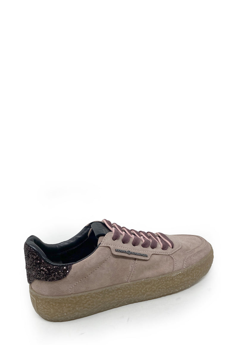 Pit Sneaker | Old Rose Black Suede