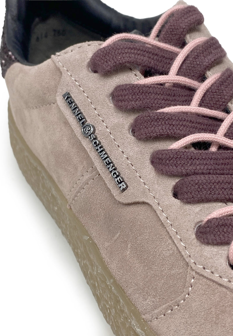 Pit Sneaker | Old Rose Black Suede