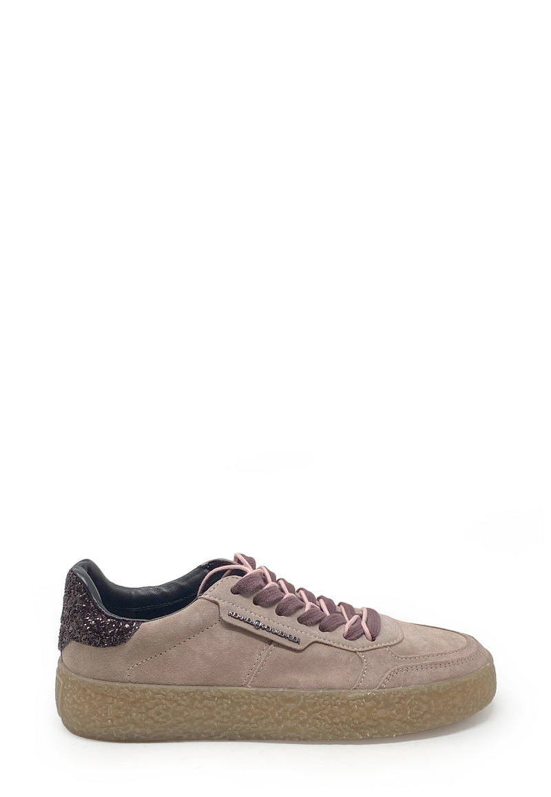 Pit Sneaker | Old Rose Black Suede