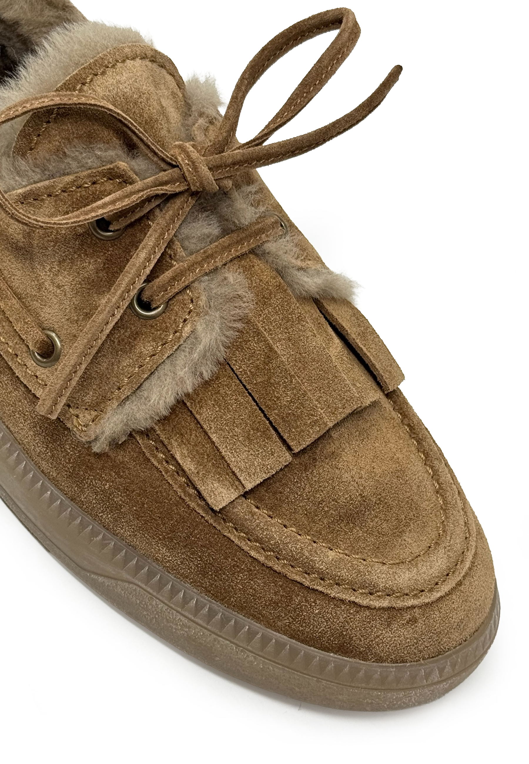 Pop Warmfutter Bootsschuh | Caramel Suede