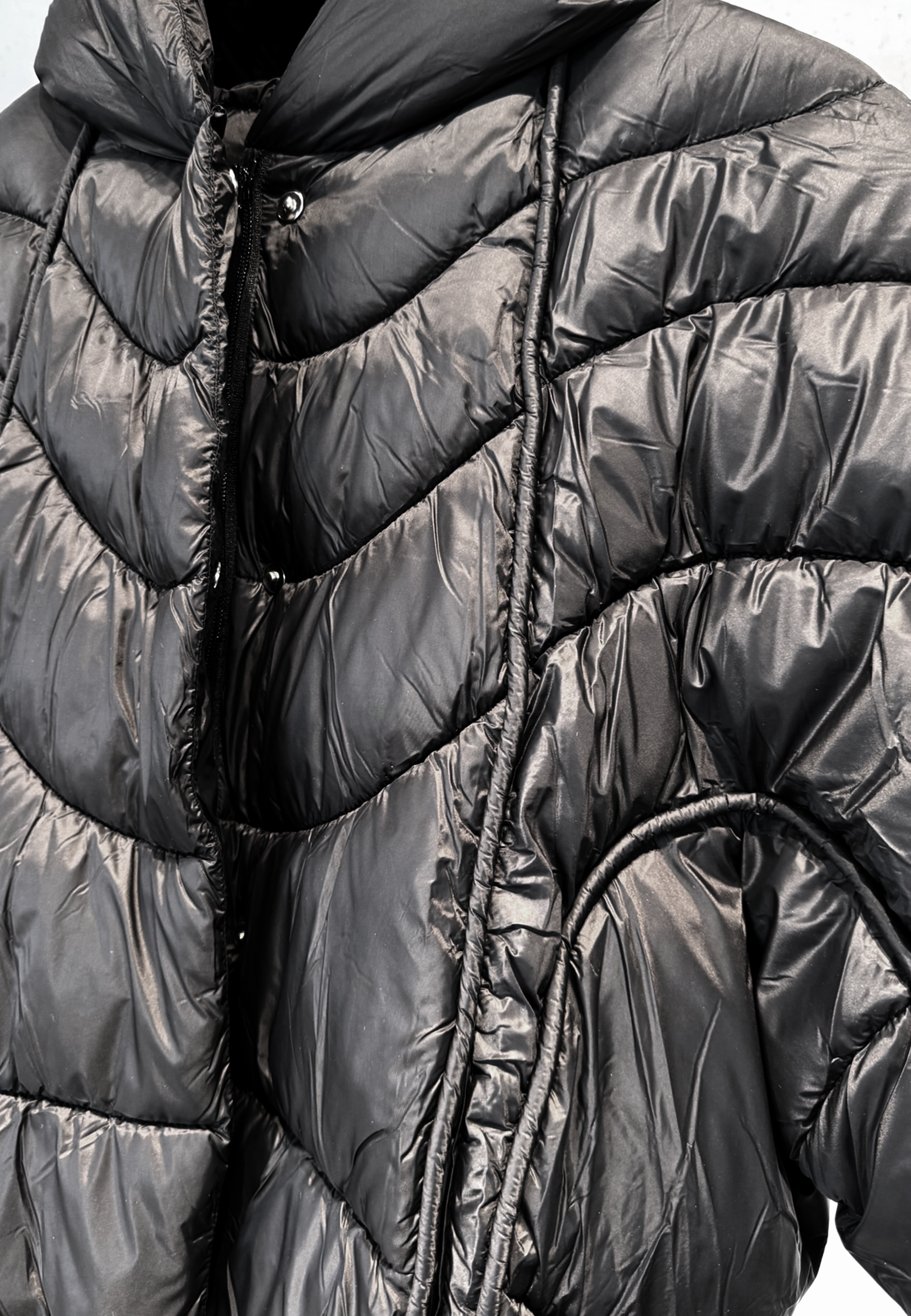 Mell Faux Daunenjacke | Black