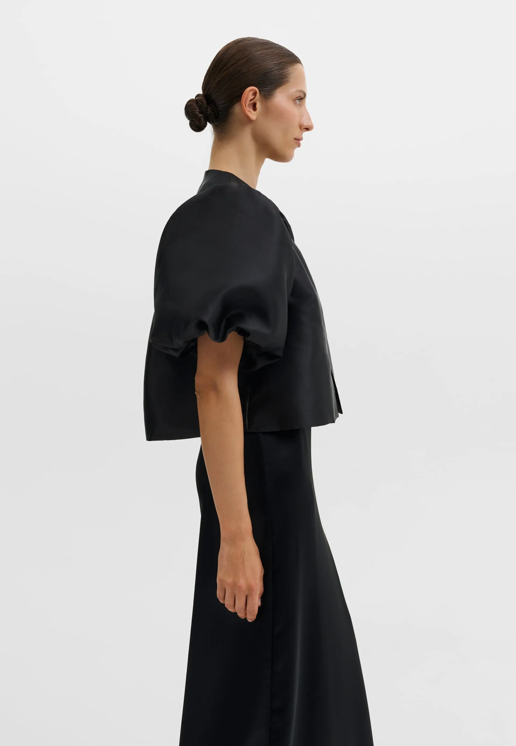 Cleo Puff Sleeve Bluse | Black