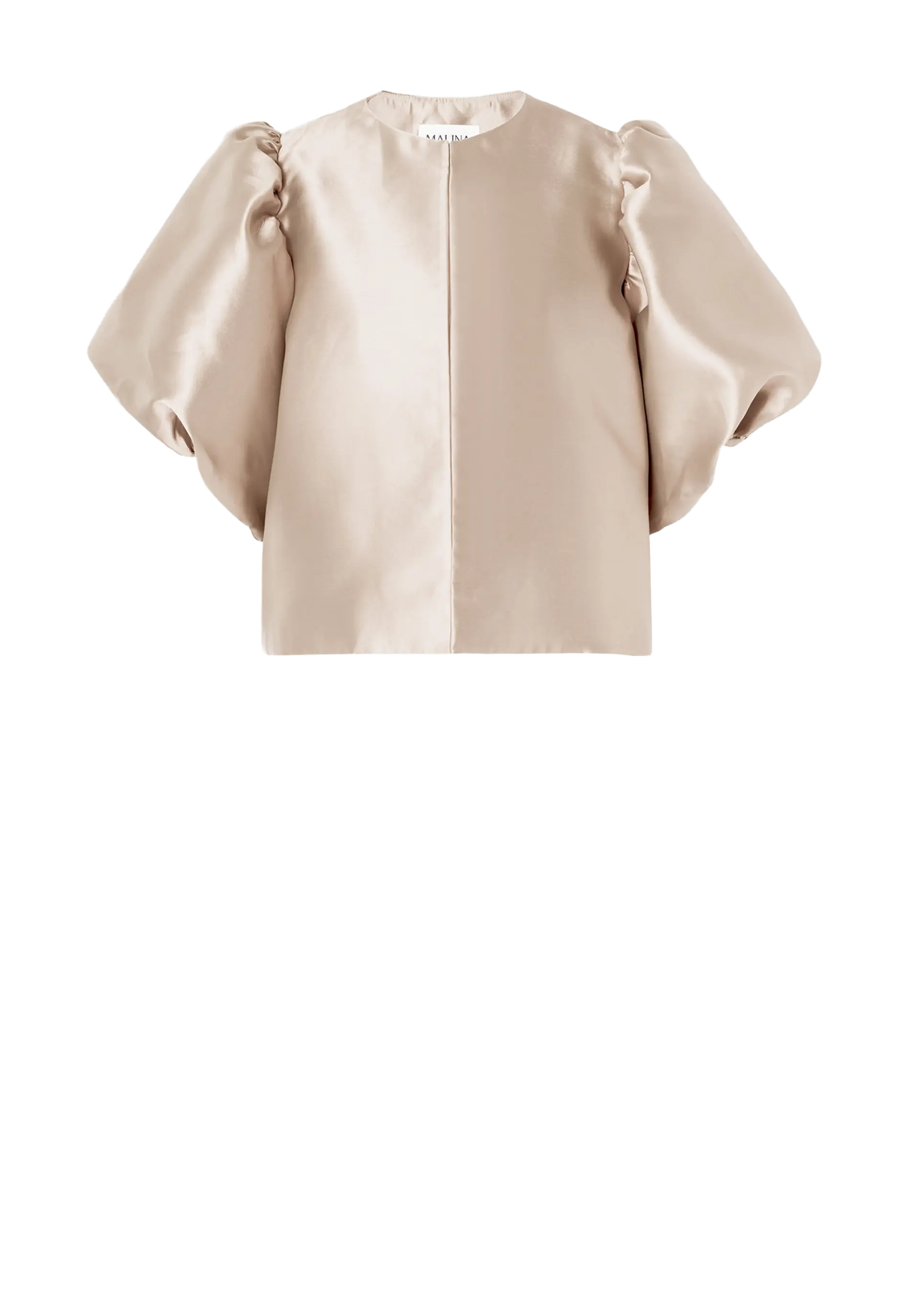 Cleo Puff Sleeve Bluse | Soft Beige