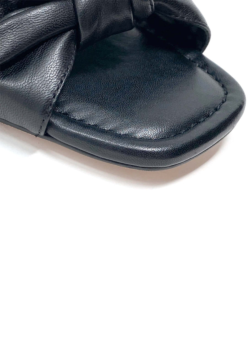 Monk high heel sandal | Black