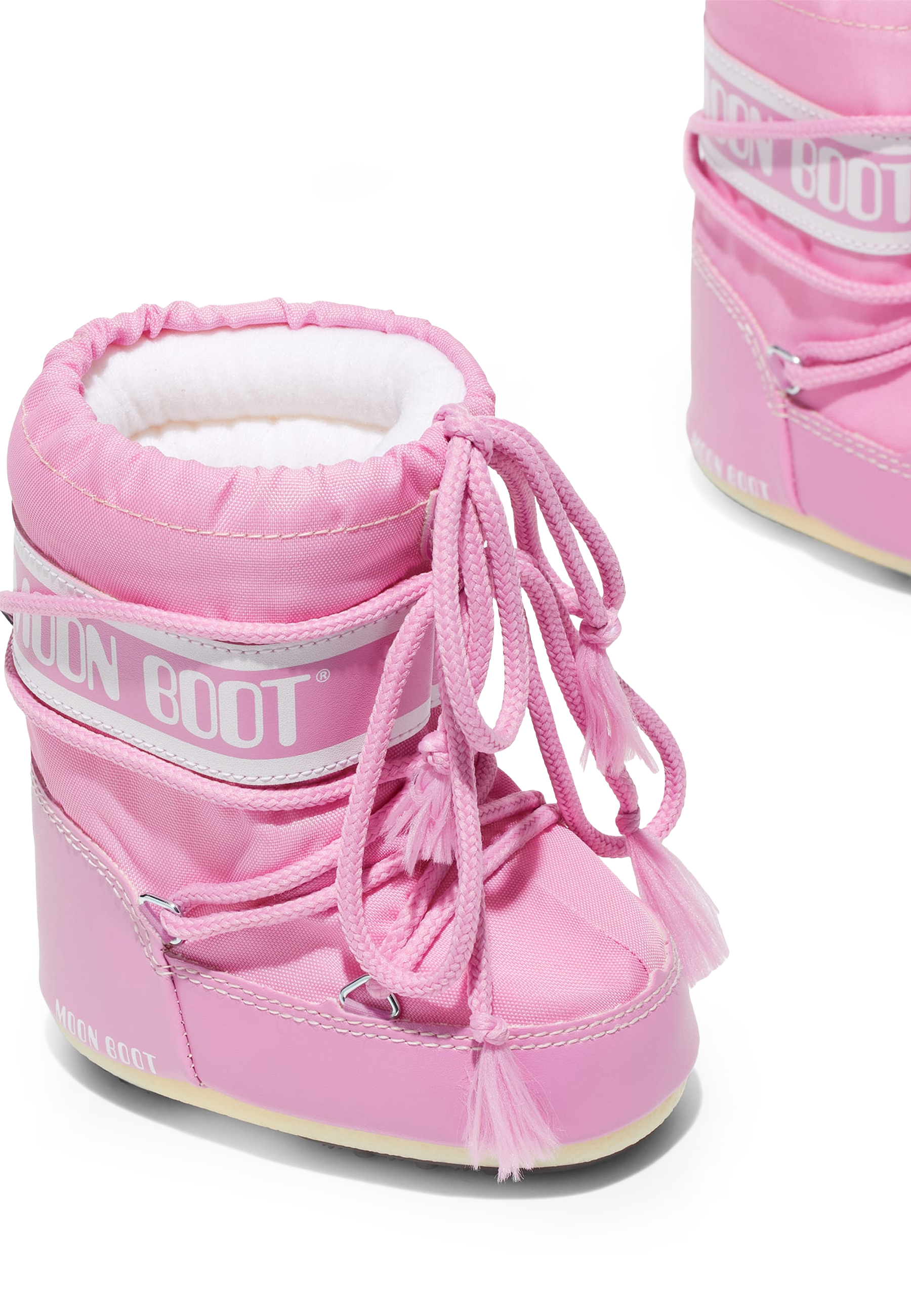 MB Icon Mini Nylon Baby Boot | Pink