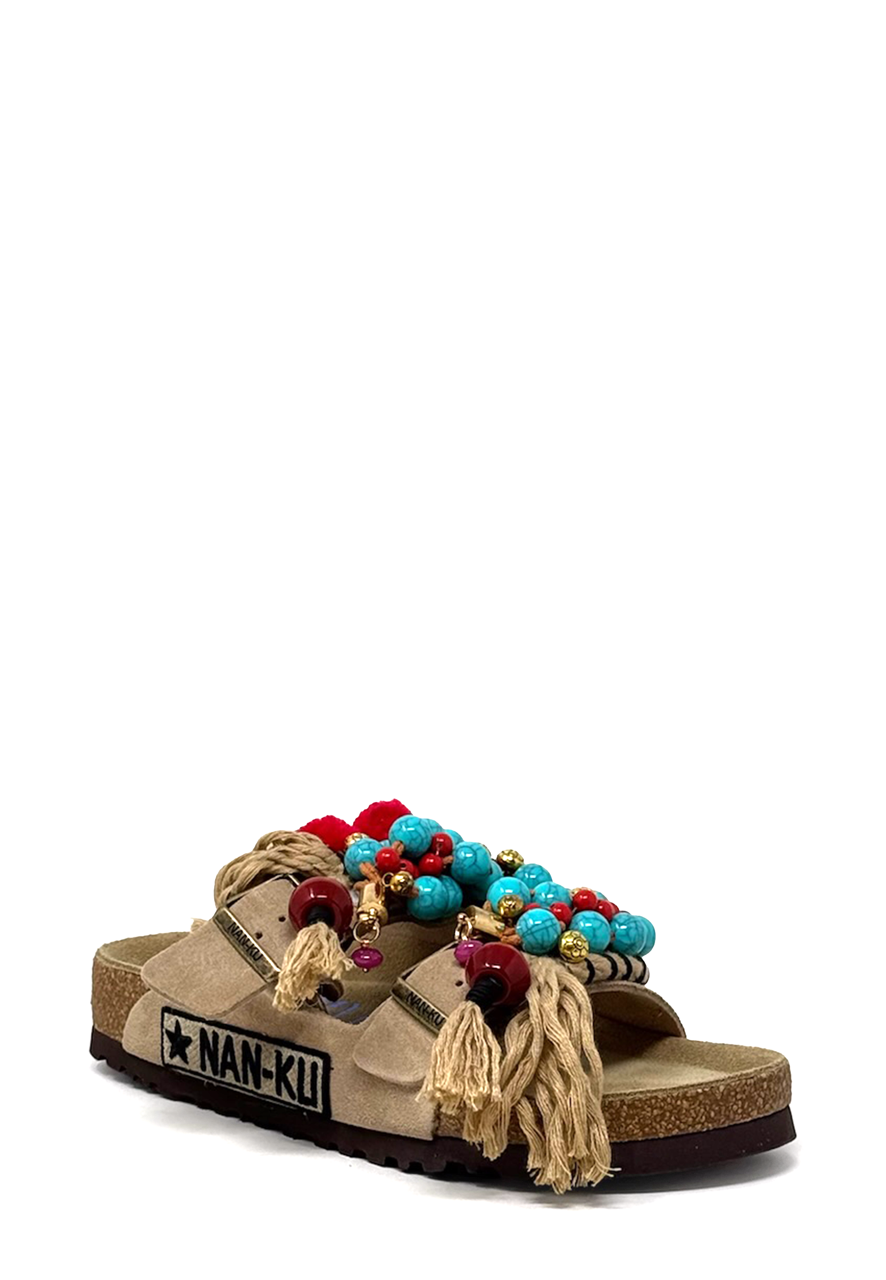 EBK-04 Fransen Pantolette | Beige