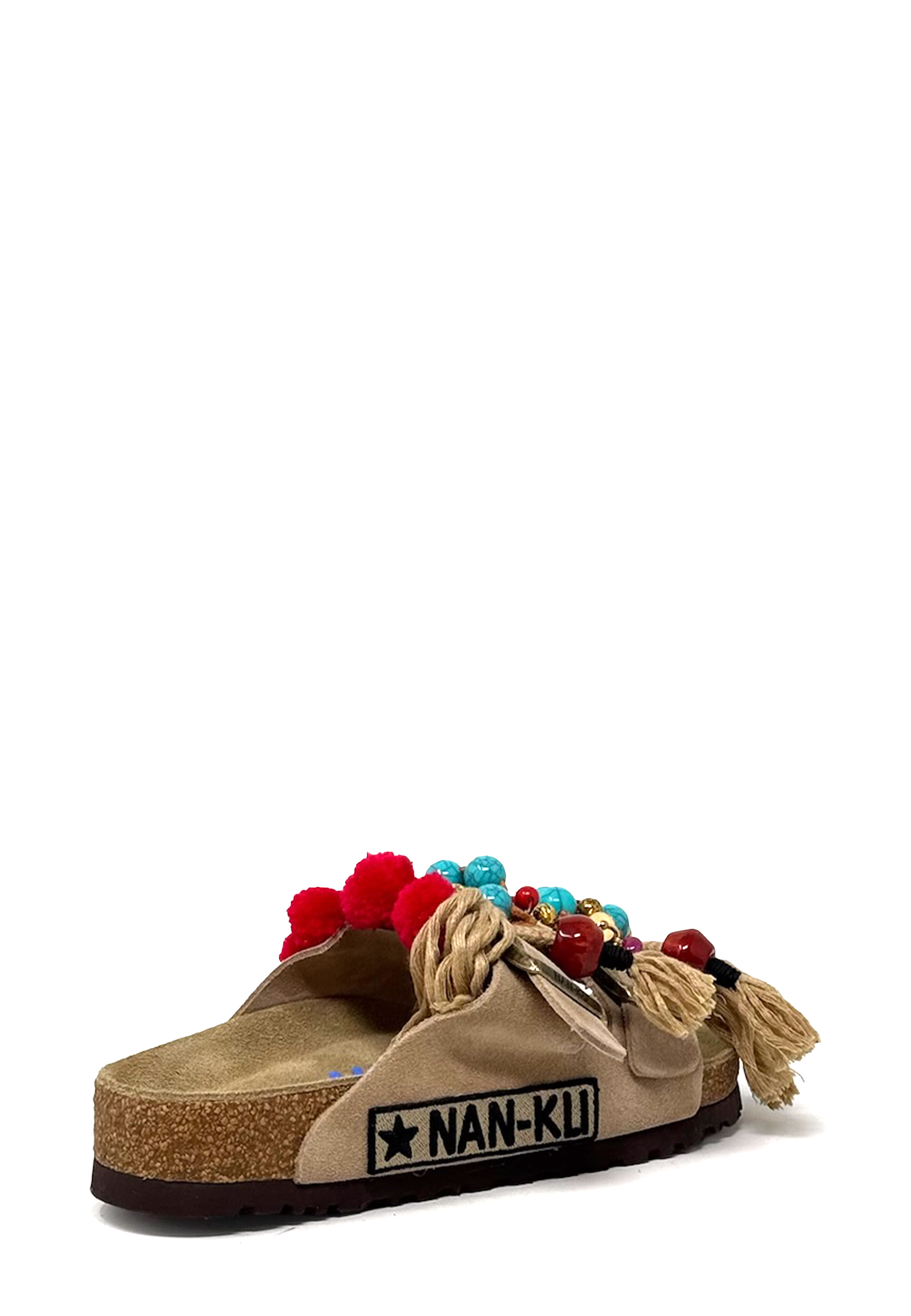 EBK-04 Fransen Pantolette | Beige