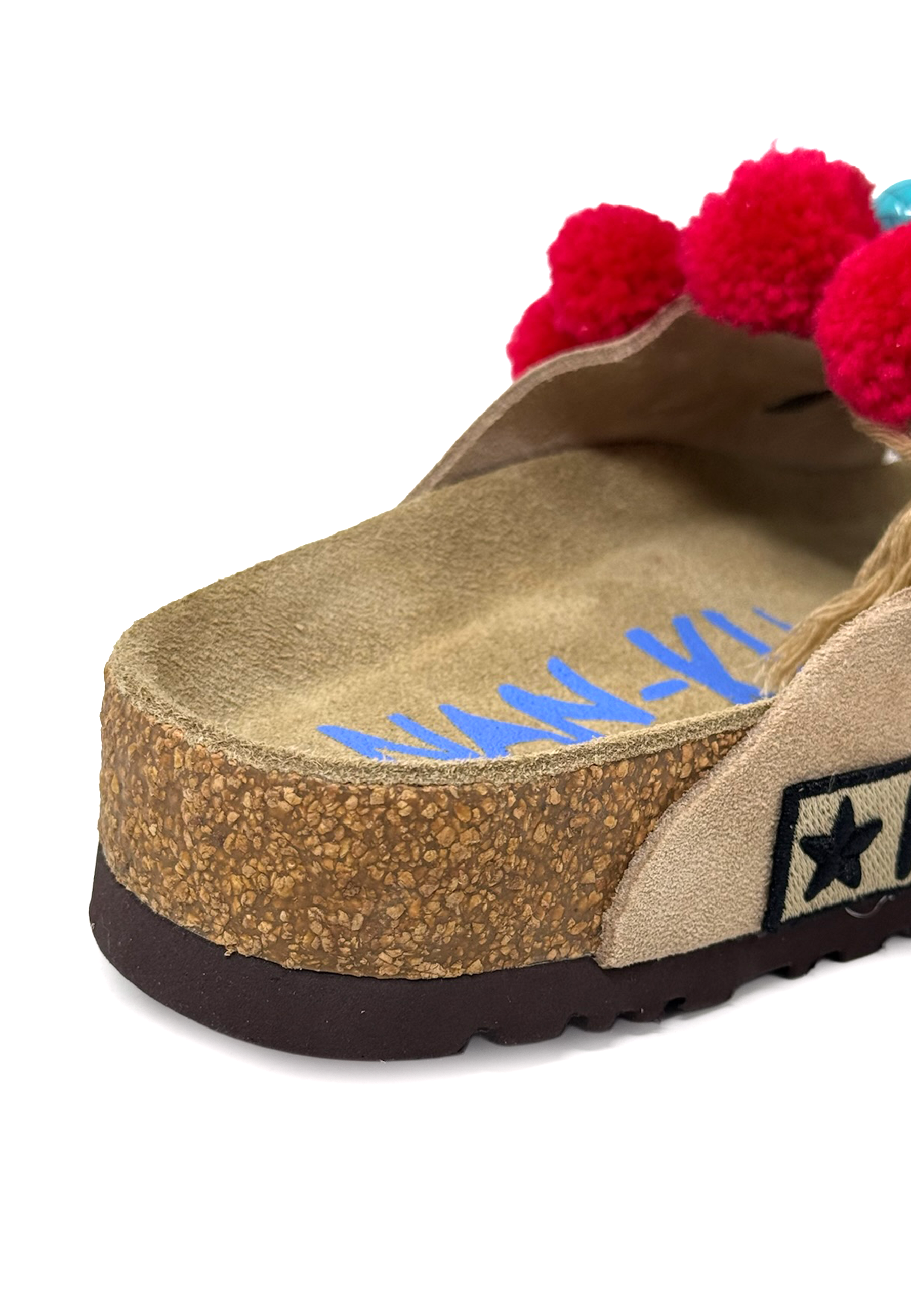 EBK-04 Fransen Pantolette | Beige