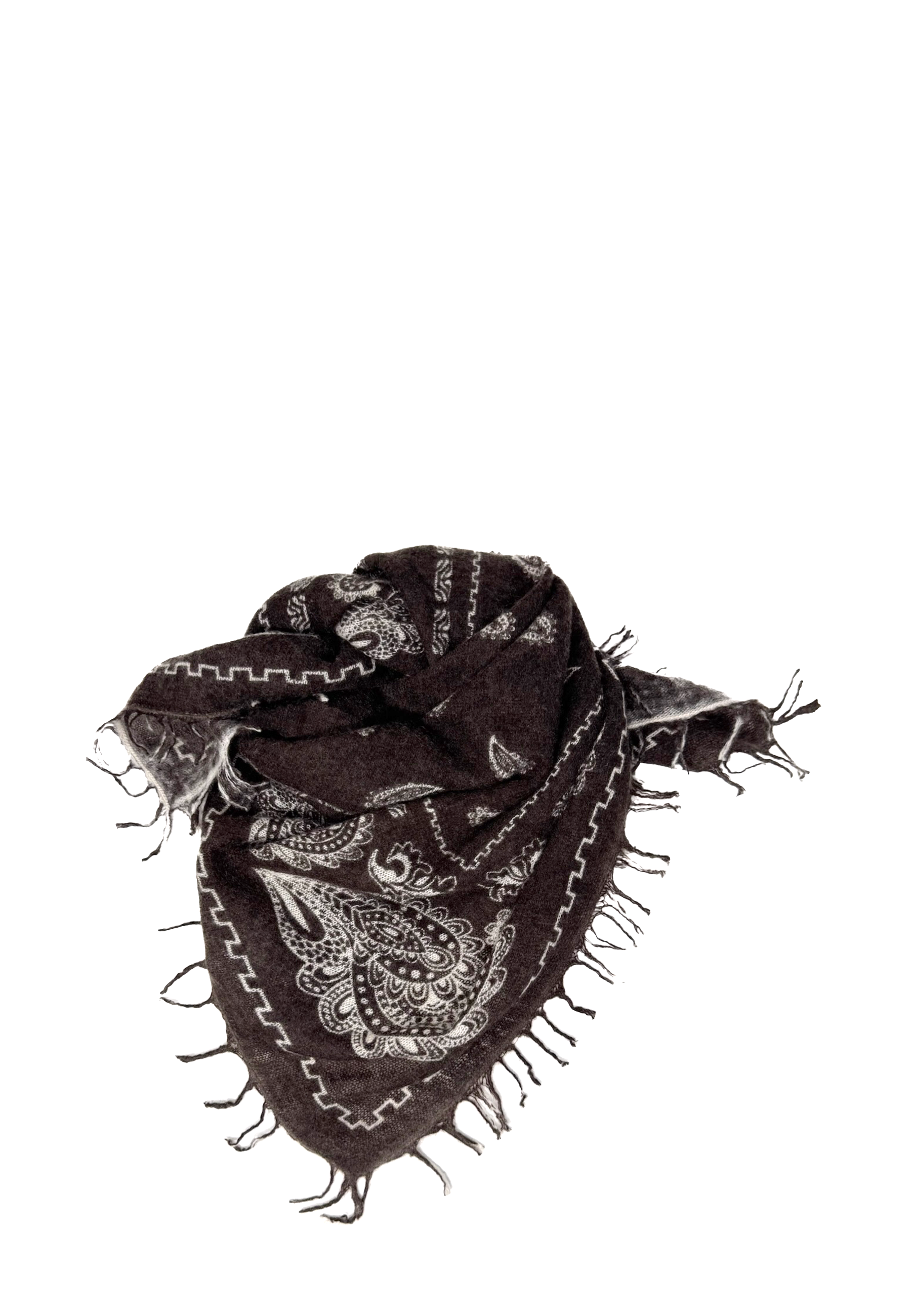 Paisley Tuch | Offwhite Choco