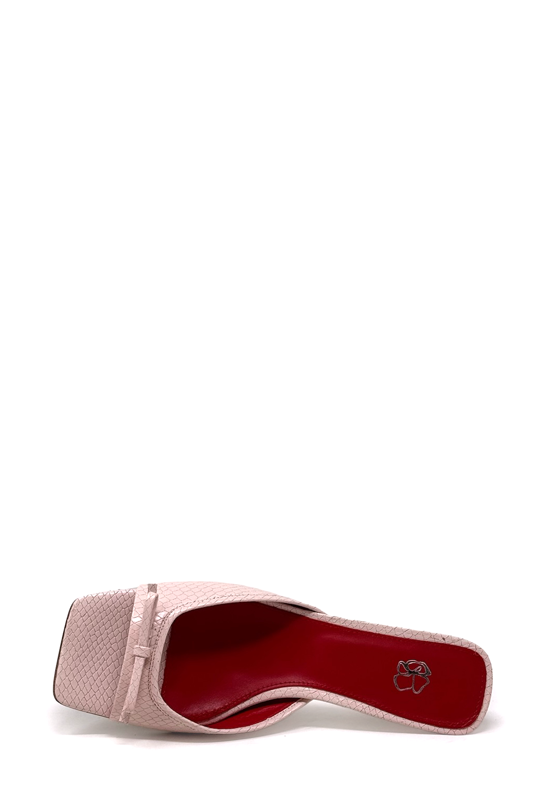 Juju Heel Mules | Pink Piton
