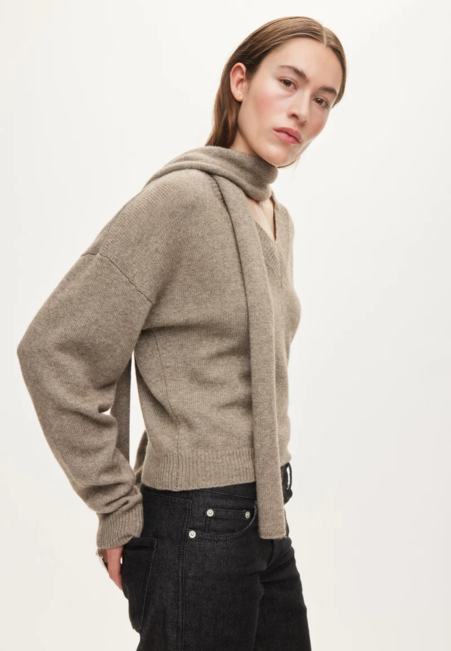 Alvin Cashmere Pullover | Coco Mocha