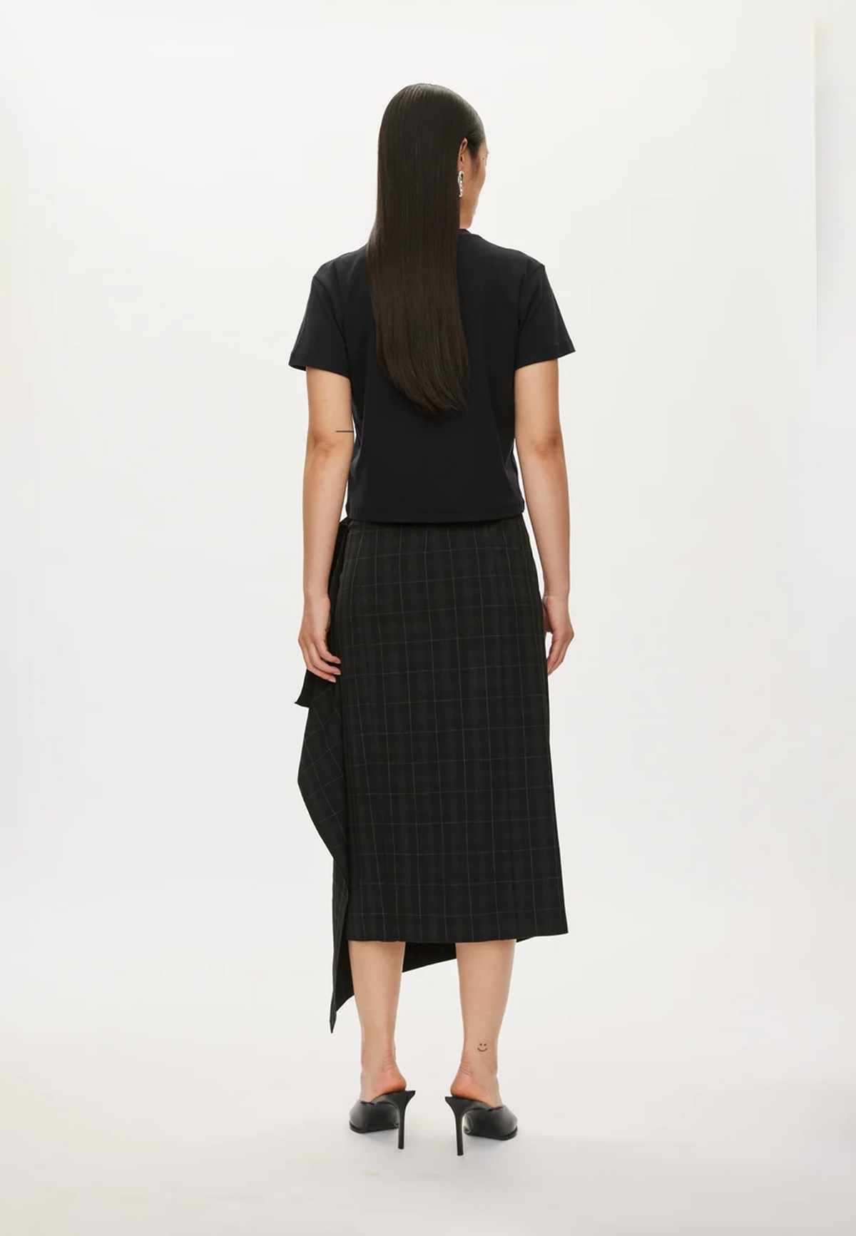 Billy Midi Wickeloptik Rock | Black Checks