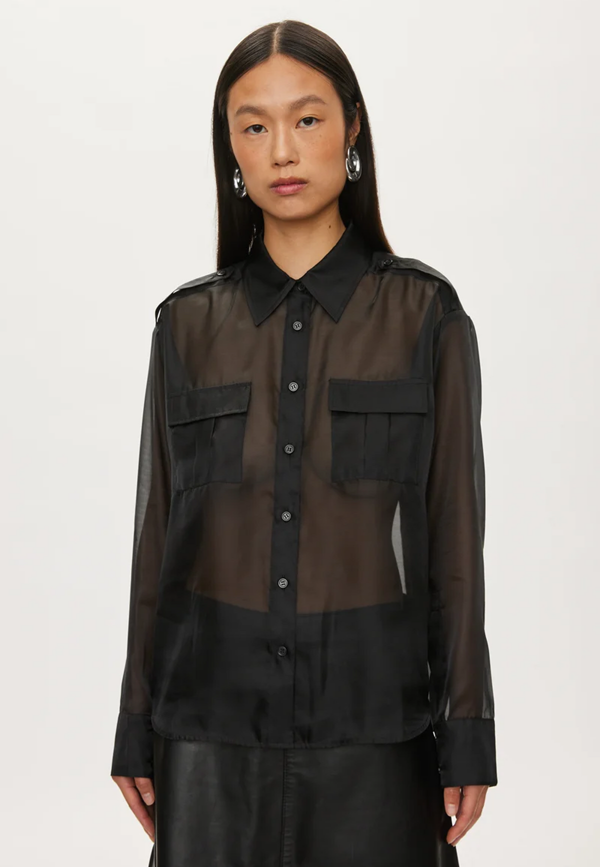 Cosmo Pocket Bluse | Black