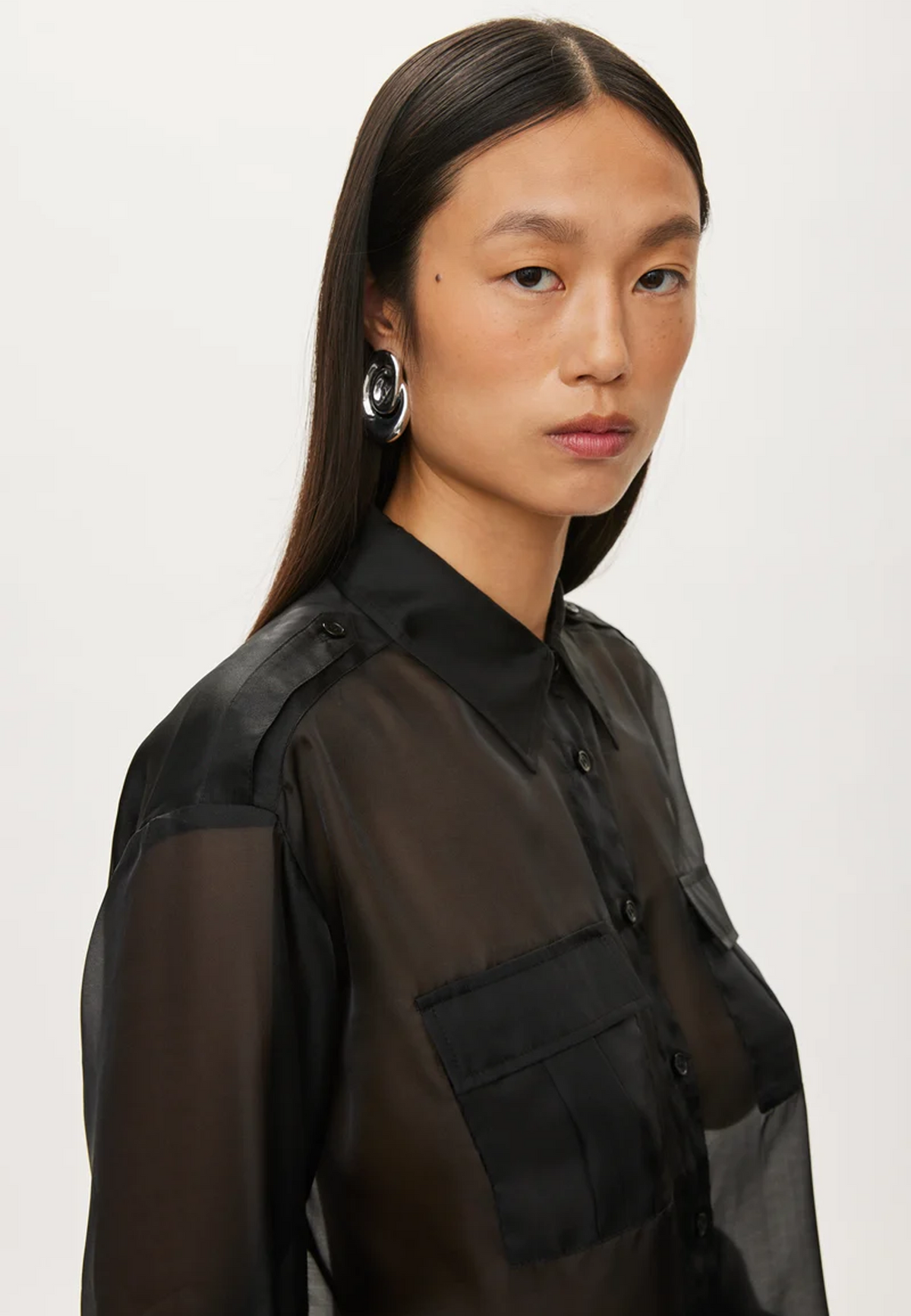 Cosmo Pocket Bluse | Black