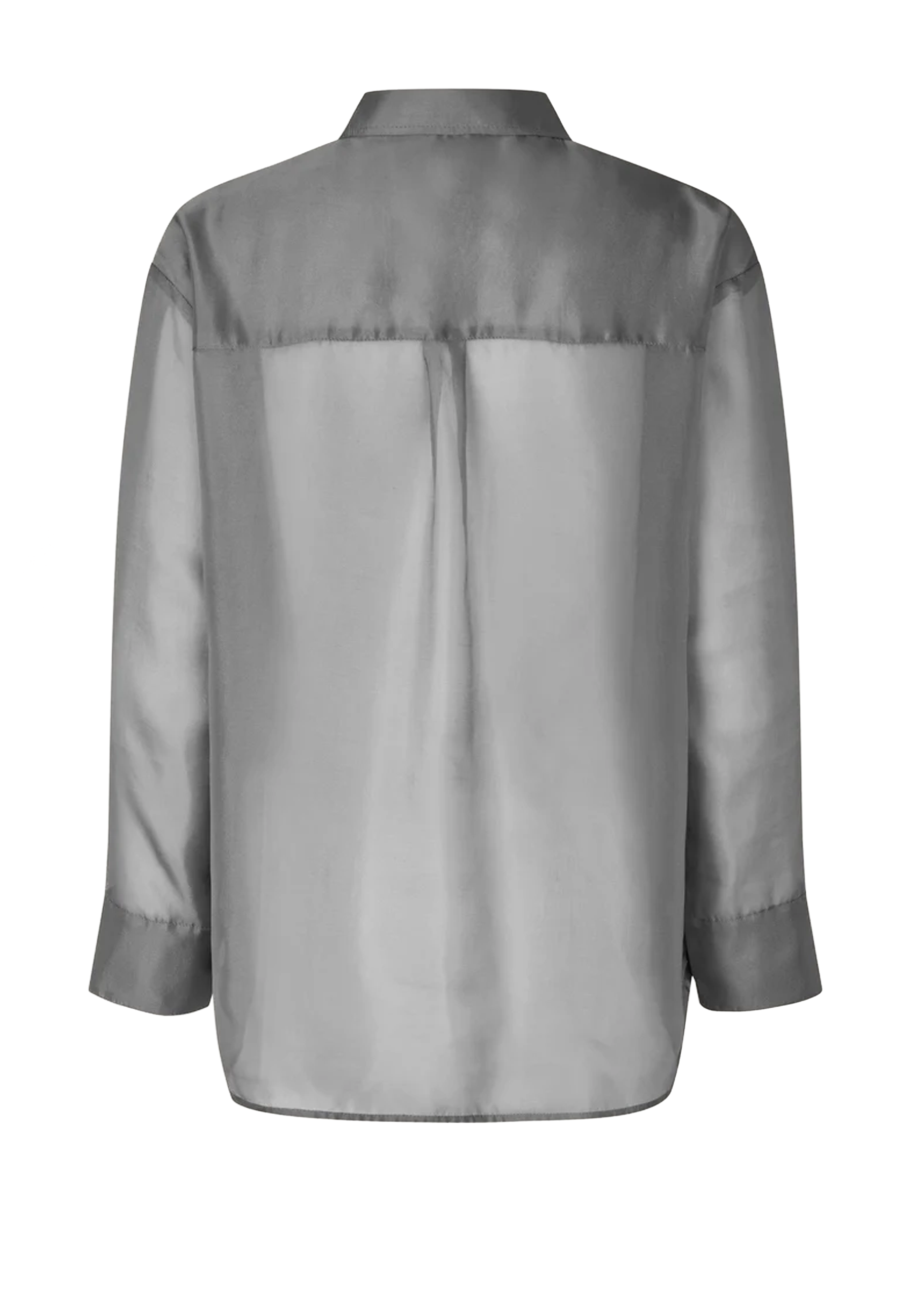 Cosmo Sheer Transparente Bluse | Dark Gull Grey