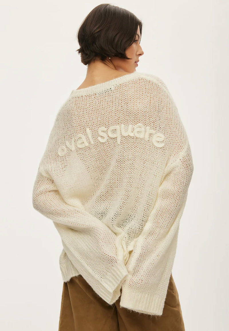 Light Oversized Pullover | White