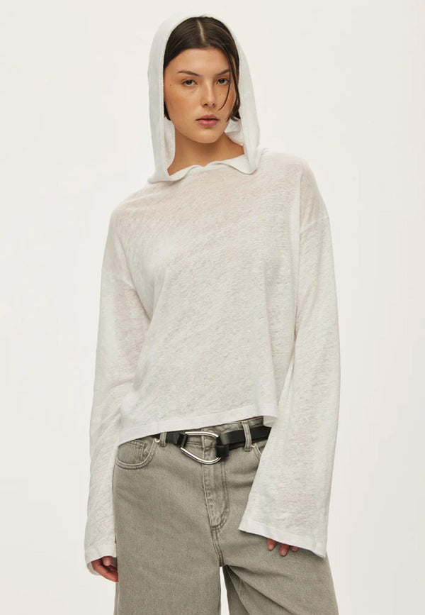 Palma Hood Longsleeve | White
