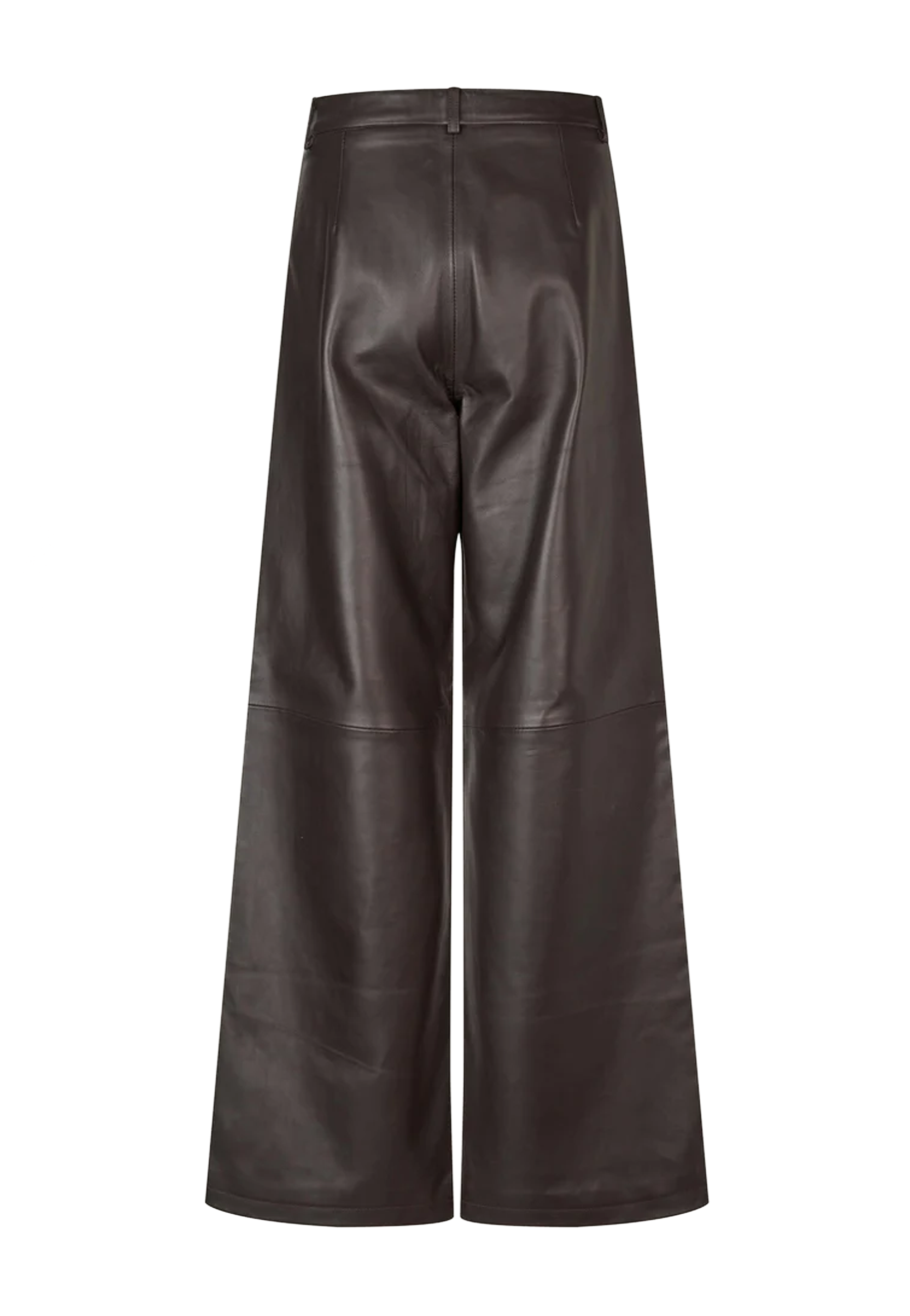 Roy Wide Leg Fit Lederhose | Chocolate Torte
