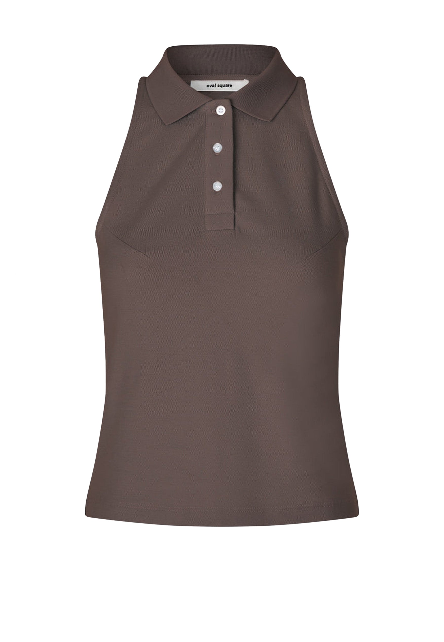Sunny Polo Top | Dark Oak