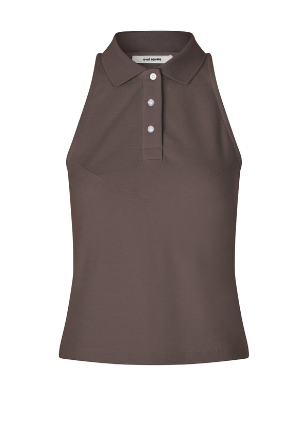 Sunny Polo Top | Dark Oak