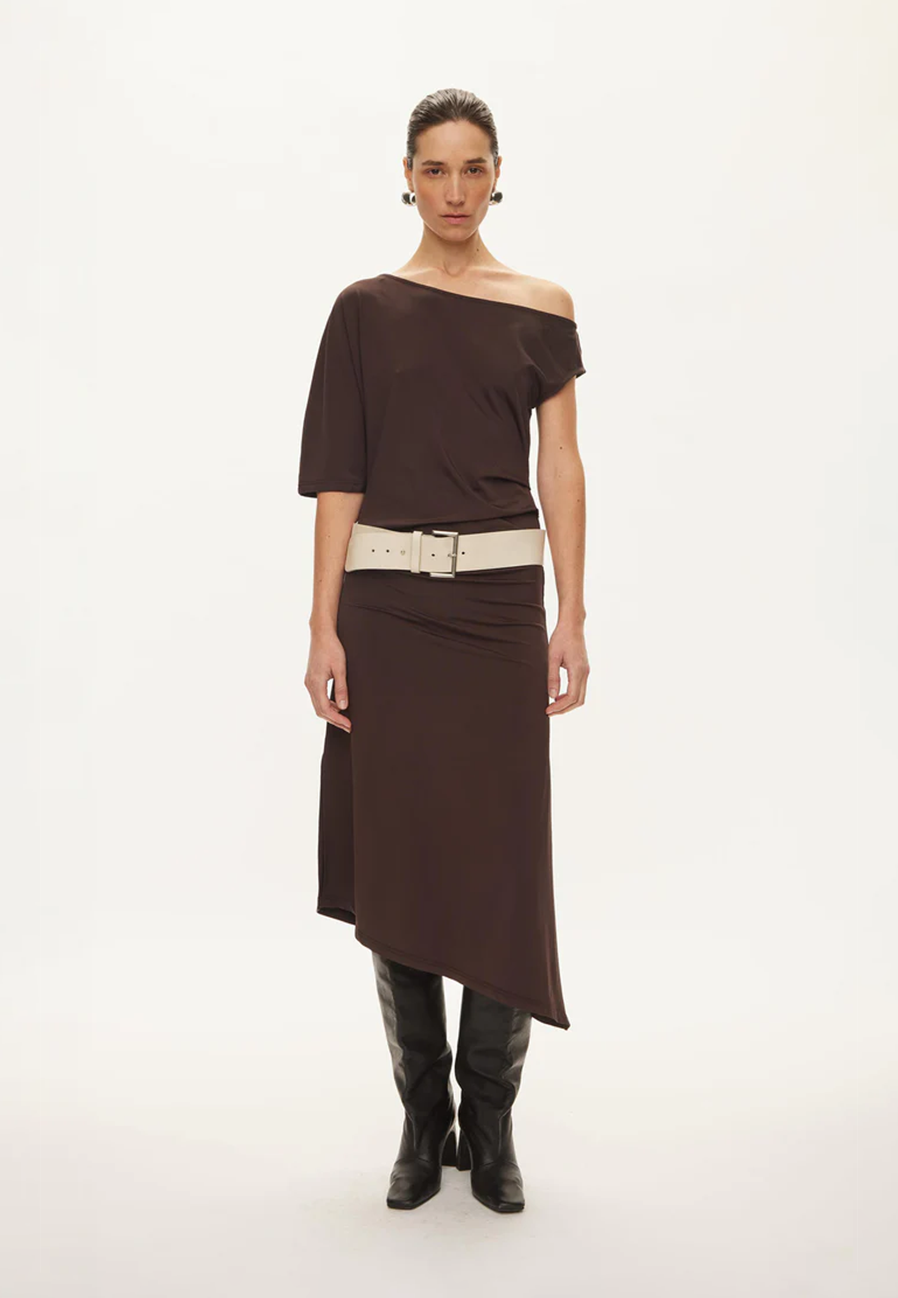 Tyra Viskose Midikleid | Chocolate Torte