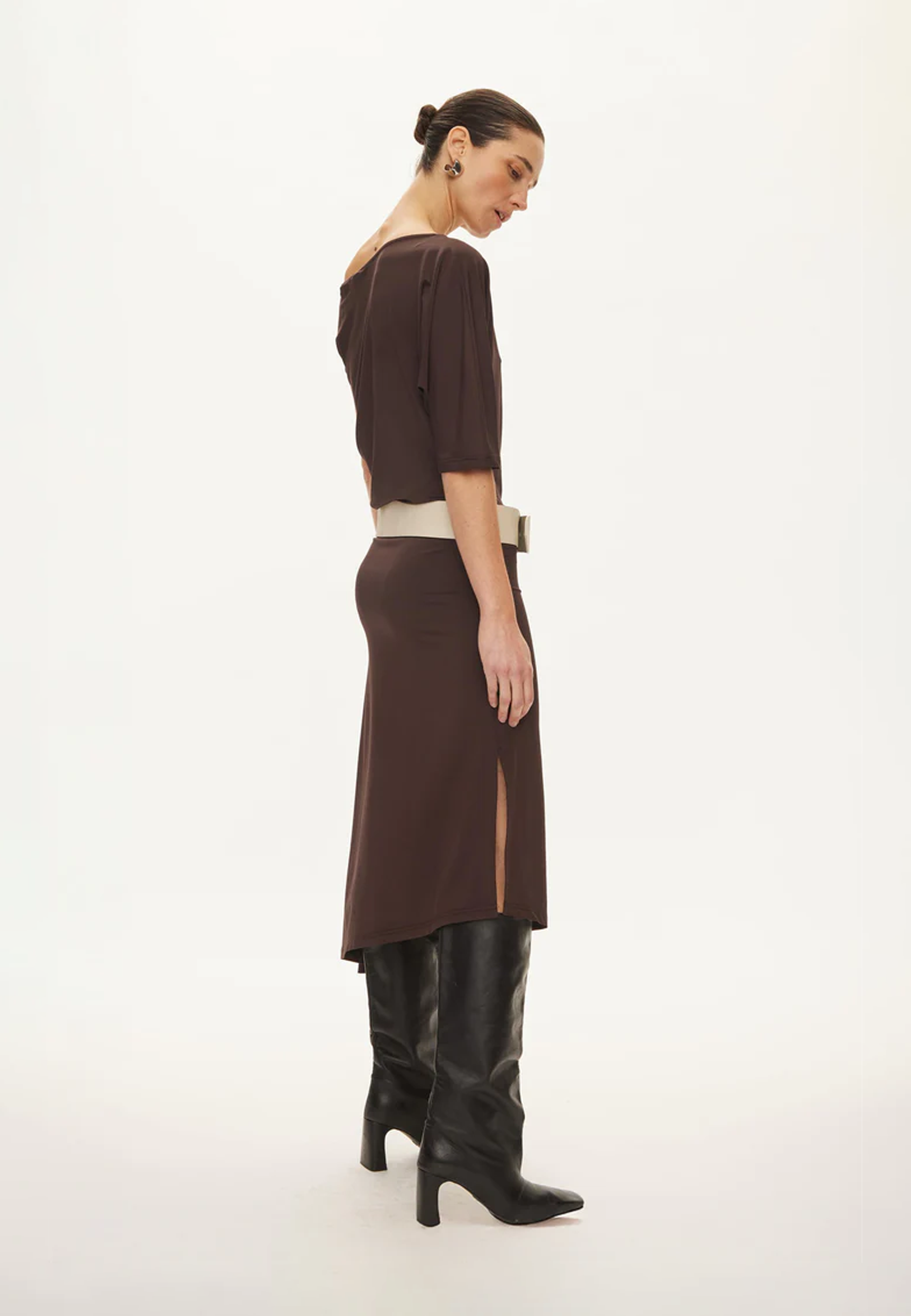 Tyra Viskose Midikleid | Chocolate Torte