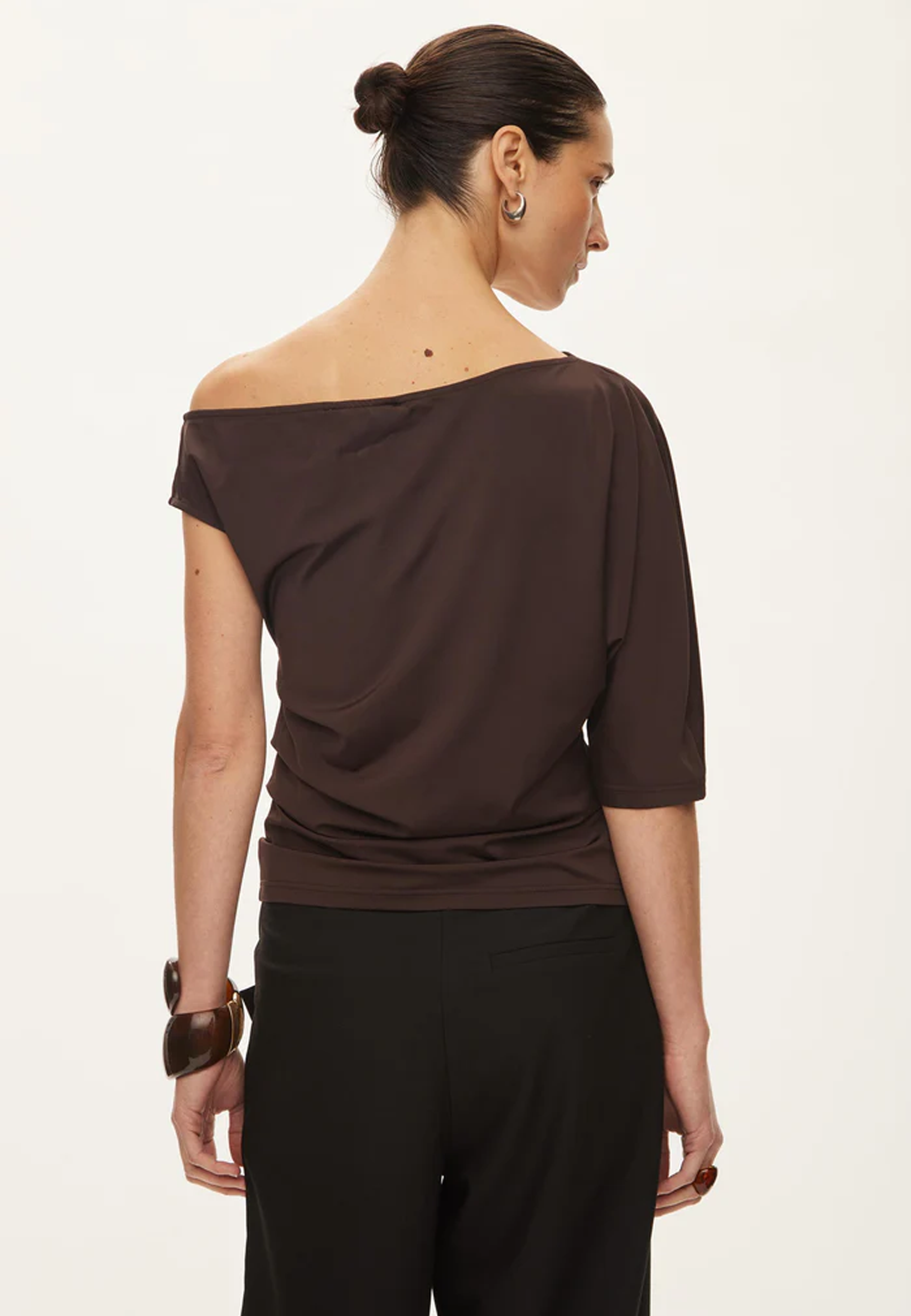 Tyra Viskose T-Shirt | Chocolate Torte