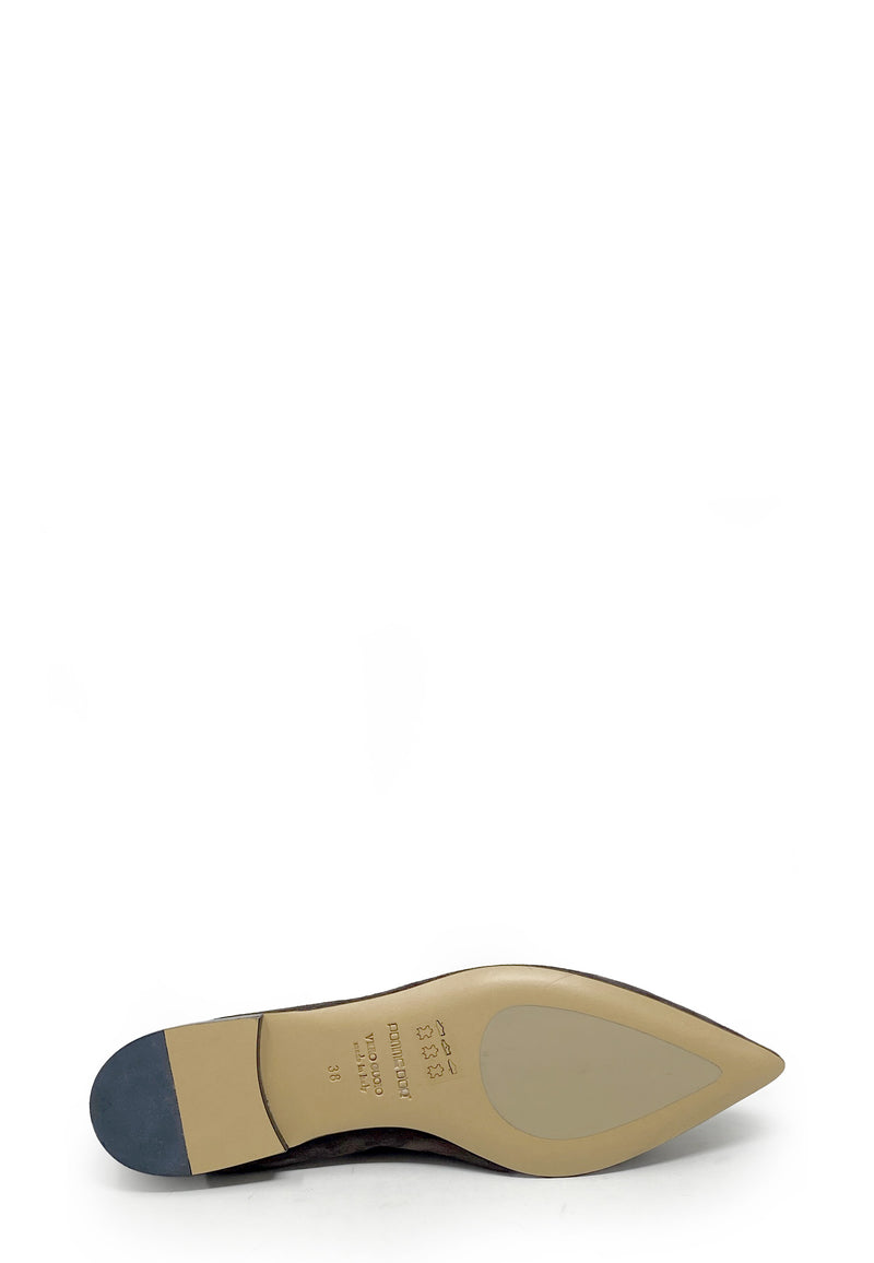 1000 Ingrid Ballerina | Coffee Camoscio