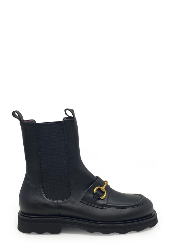 2282 Nicky Chelsea Boot | Nero Seta