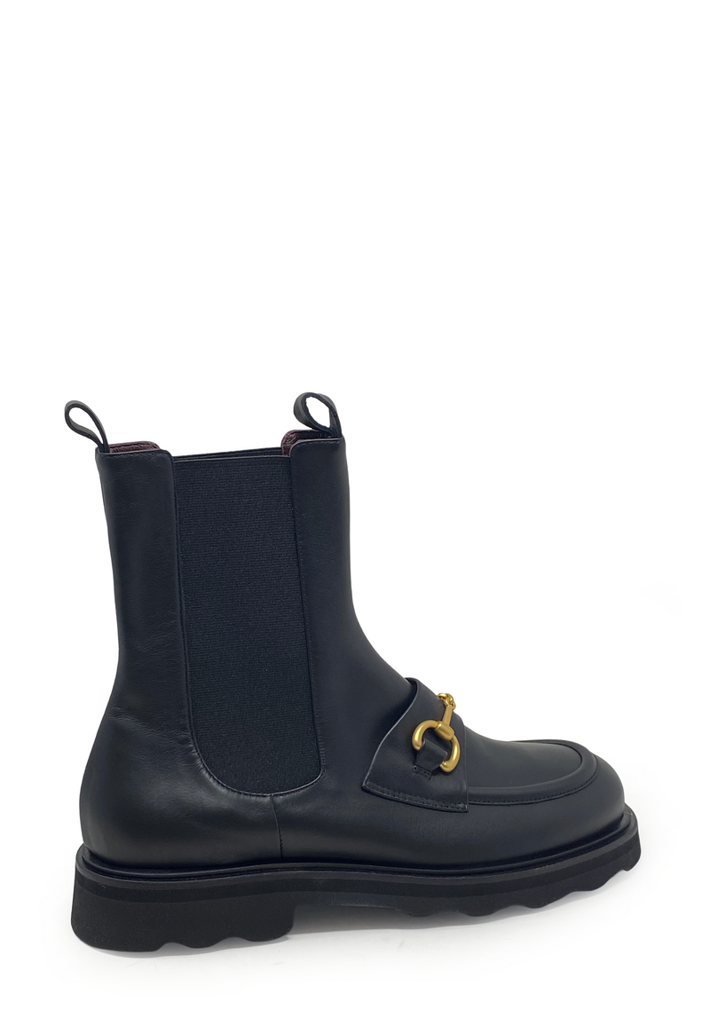 2282 Nicky Chelsea Boot | Nero Seta