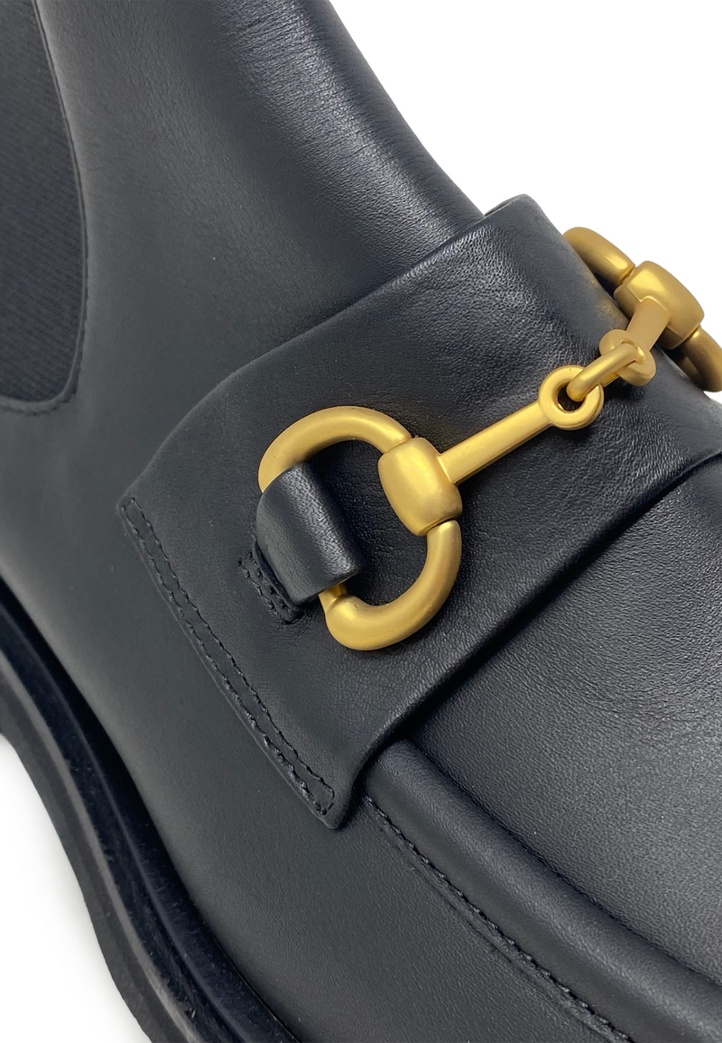 2282 Nicky Chelsea Boot | Nero Seta
