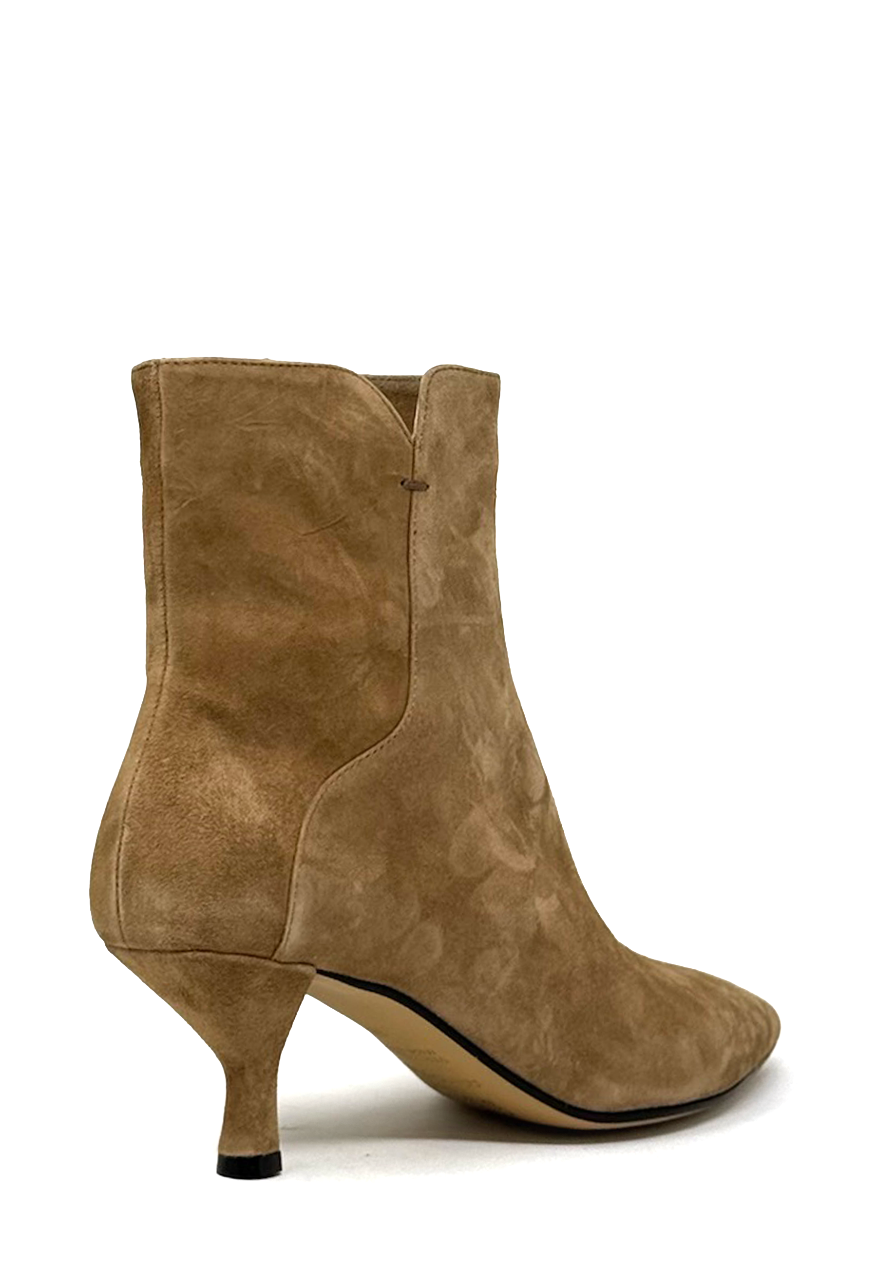 6224 Henriette Heel Stiefelette | Toffee Camoscio